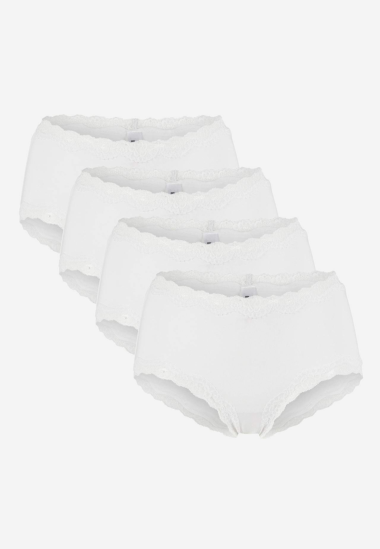 Hipster briefs with lace Ella 4-pack