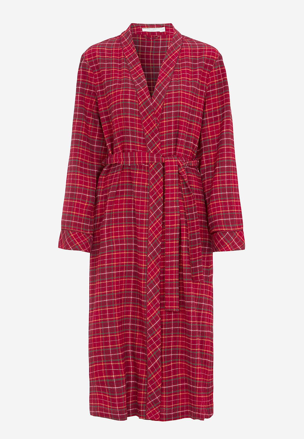 Checked robe in flannel