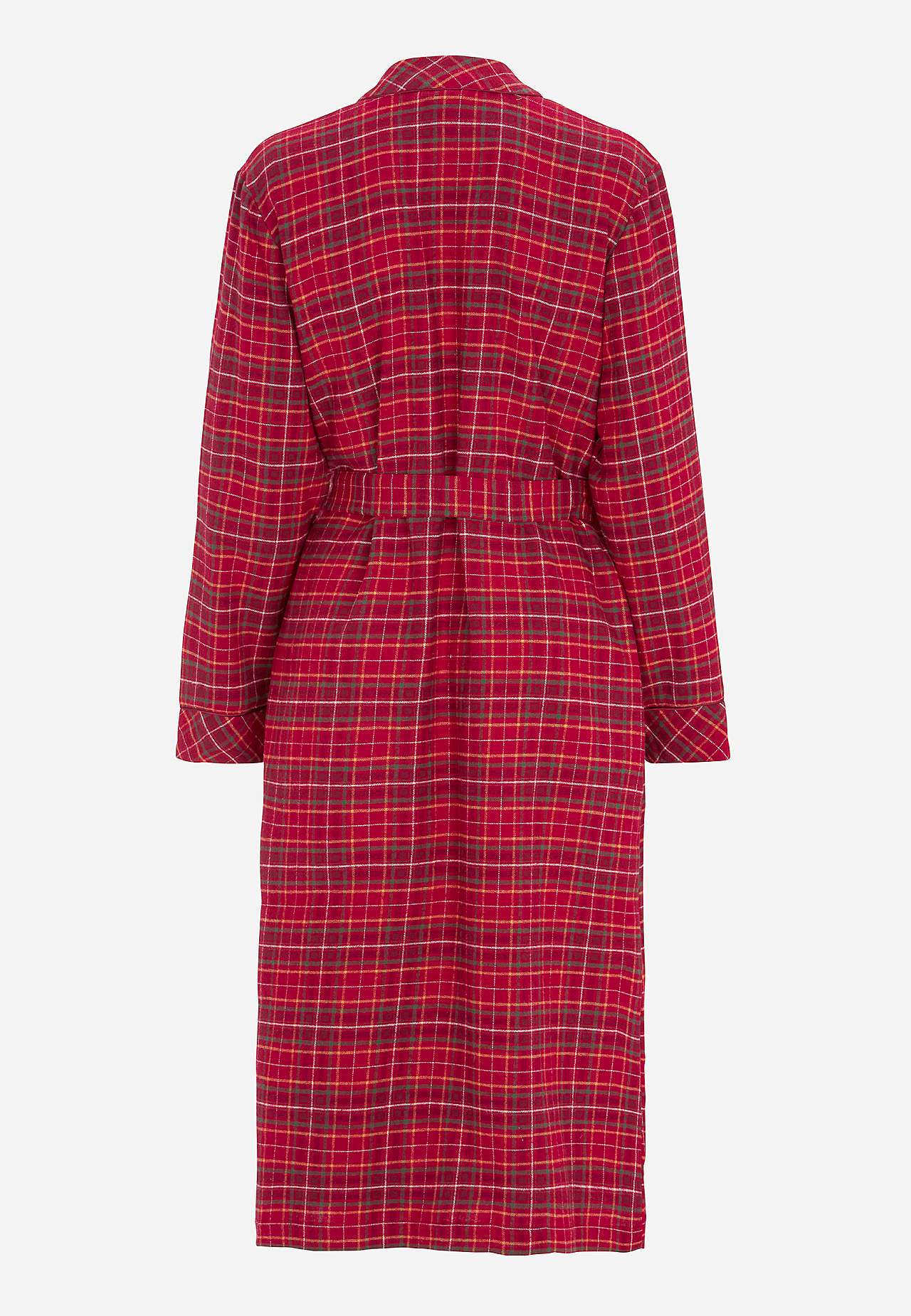 Checked robe in flannel