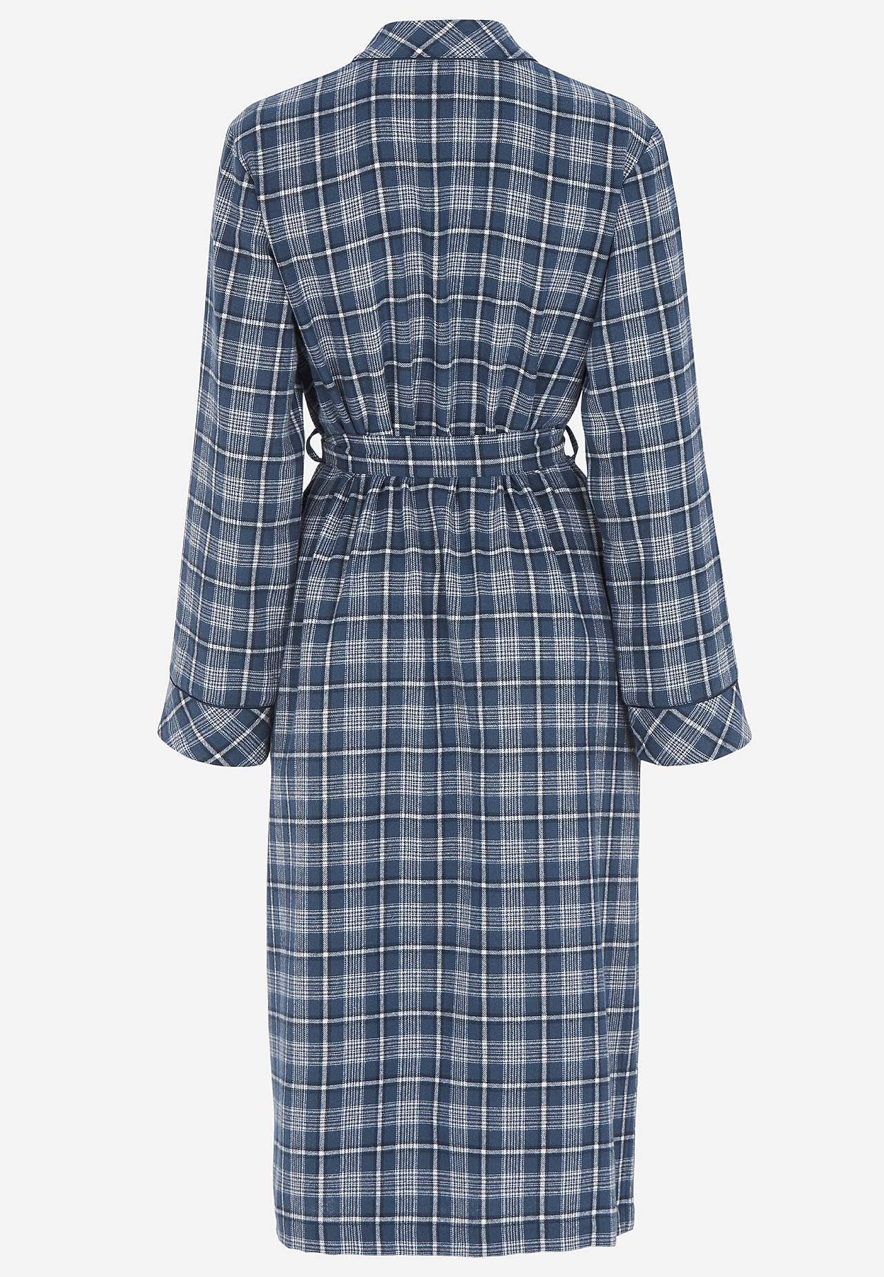 Checked robe in flannel