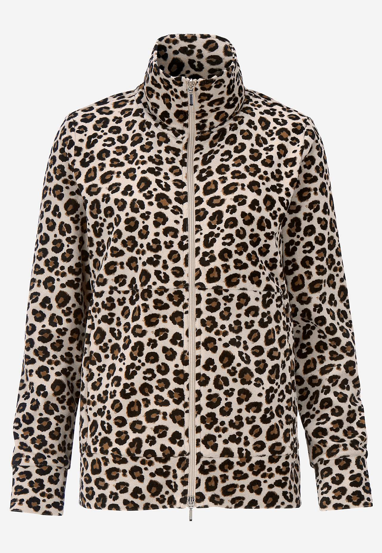 Velour jacket with zip Wilma