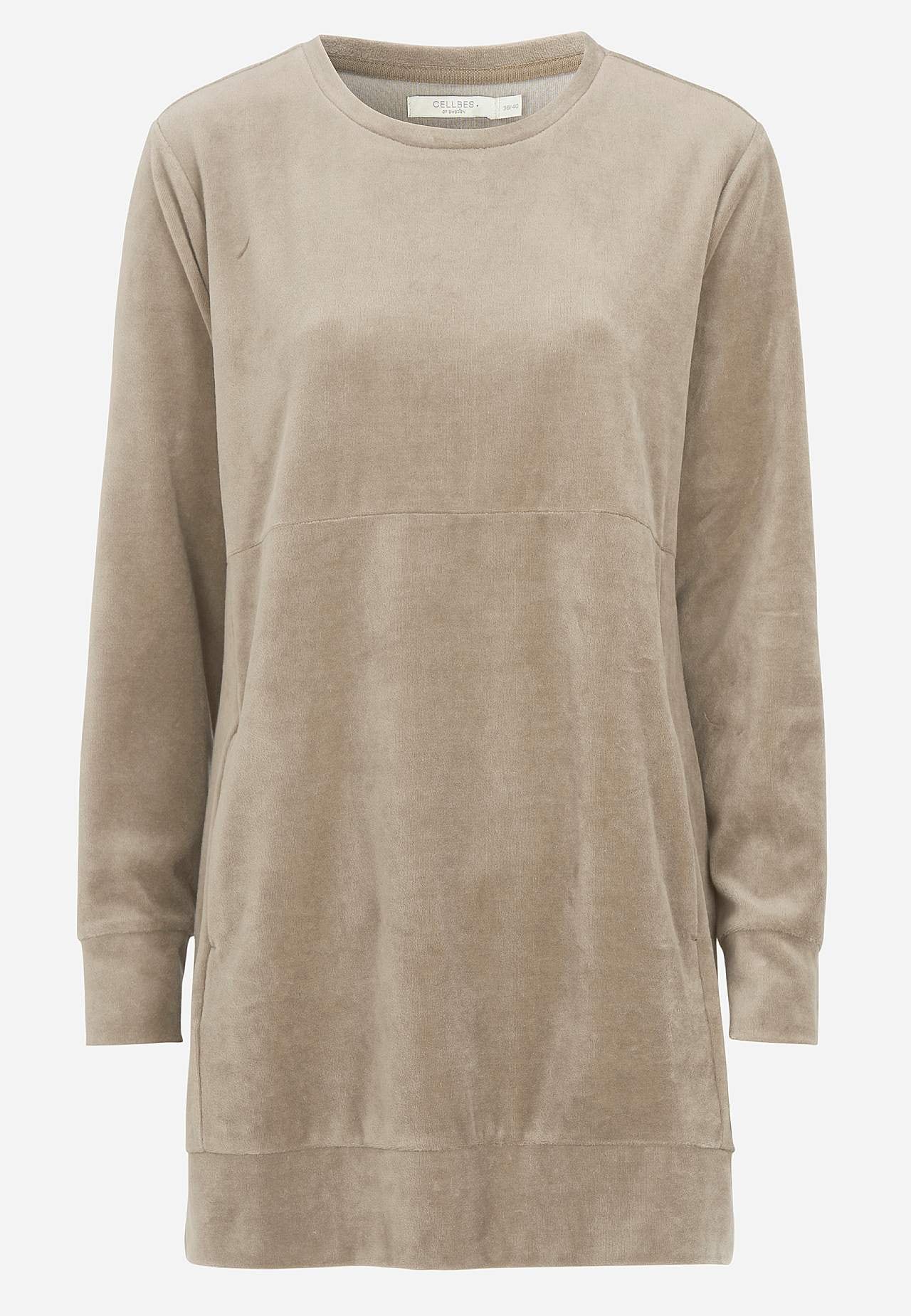 Long velour tunic