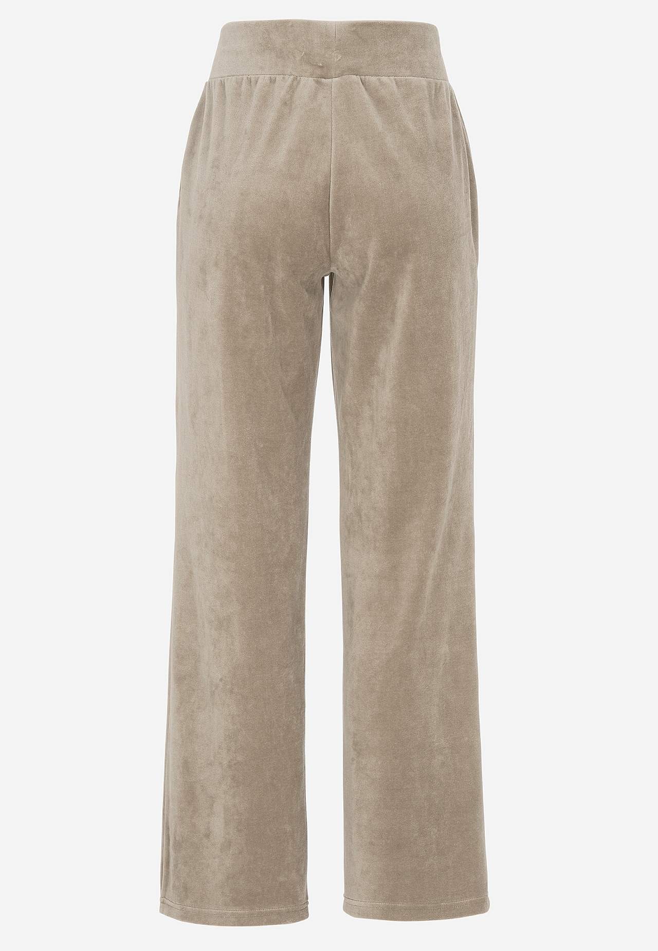 Wide velour trousers Wilma