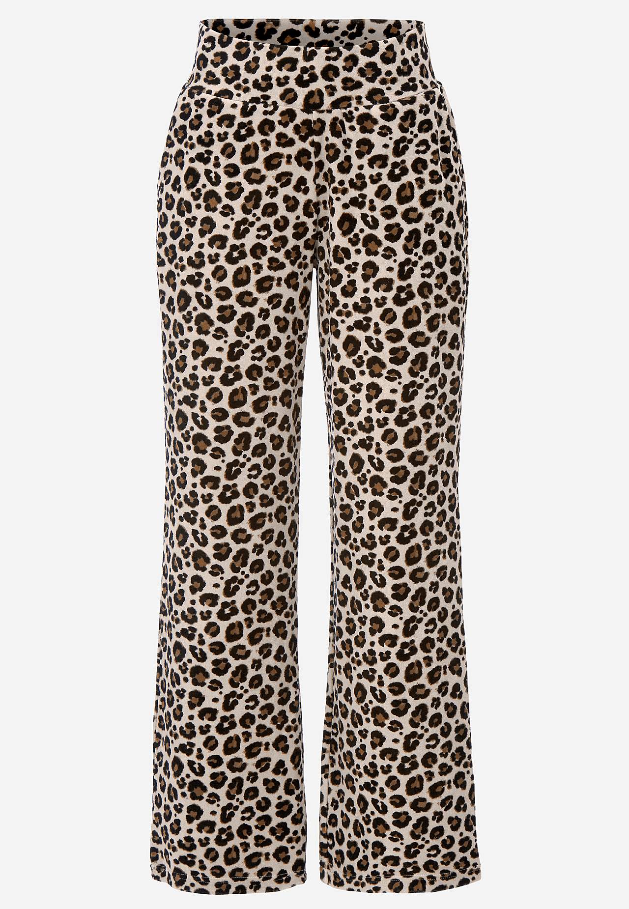 Wide velour trousers Wilma