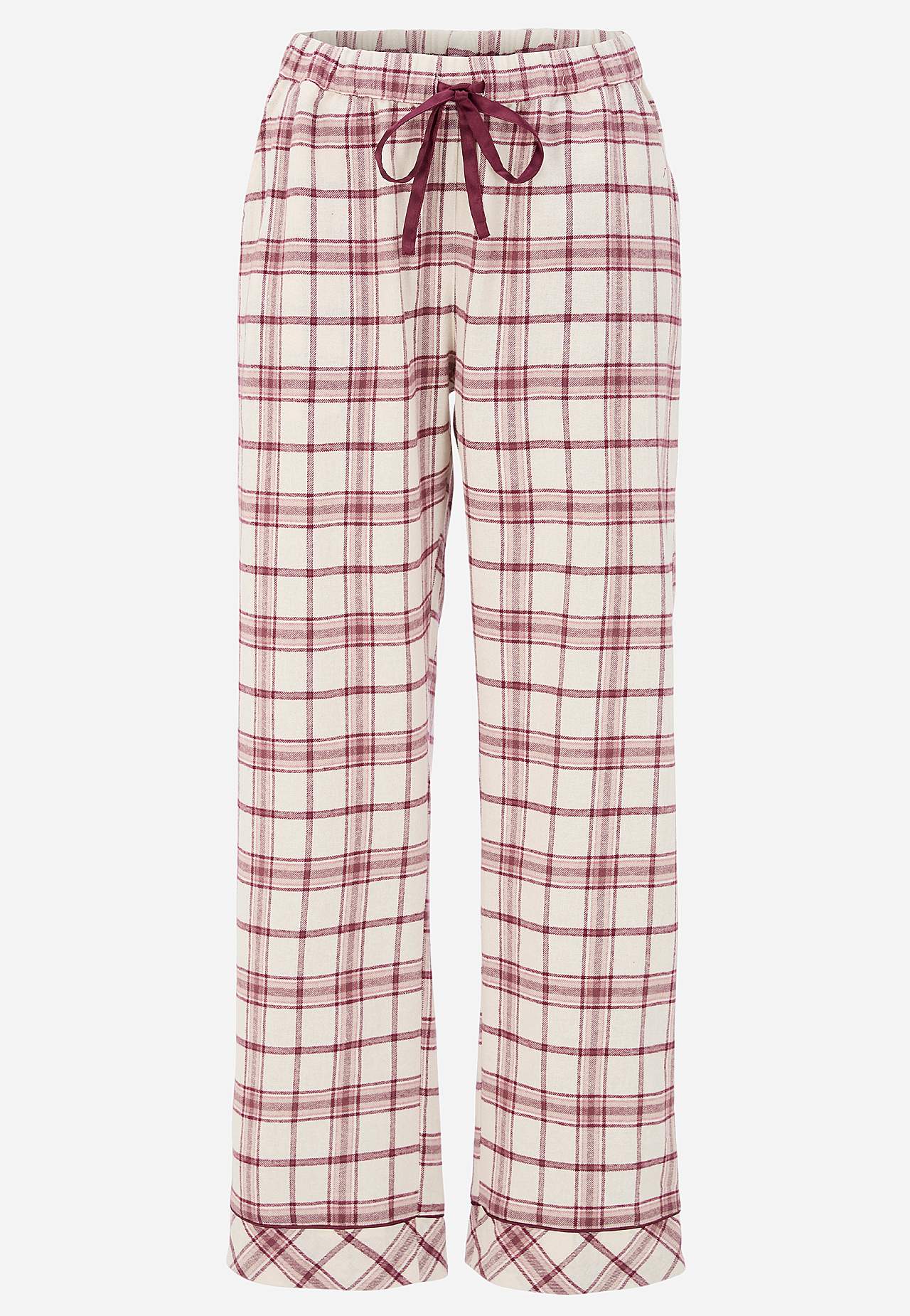 Checked pyjamas in flannel