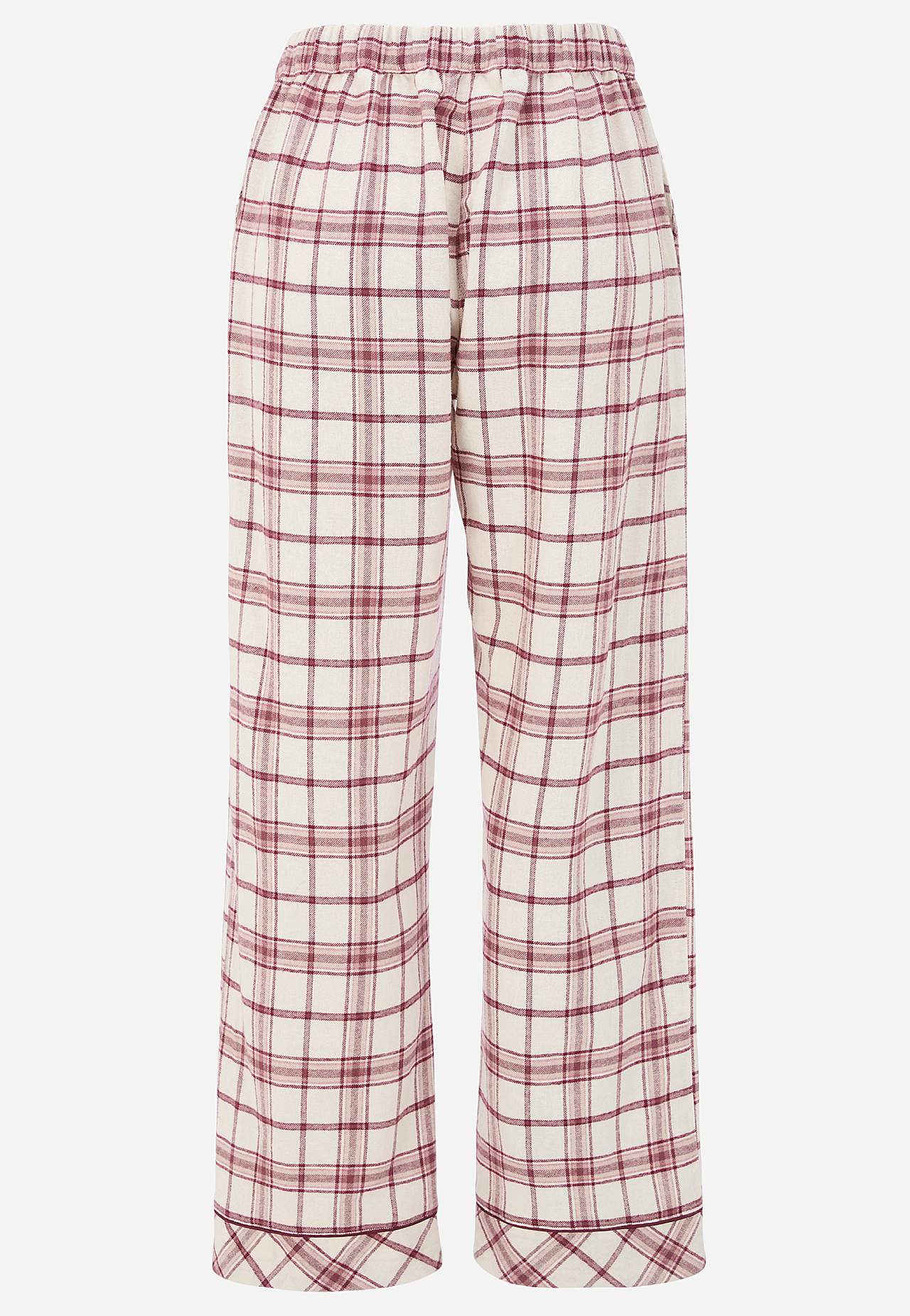 Checked pyjamas in flannel