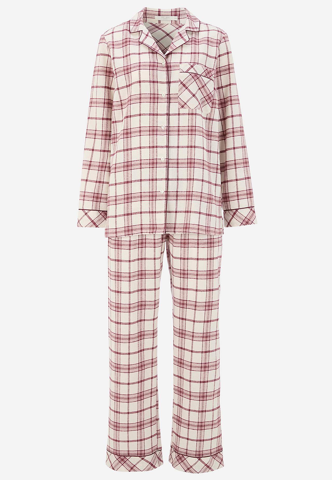 Checked pyjamas in flannel
