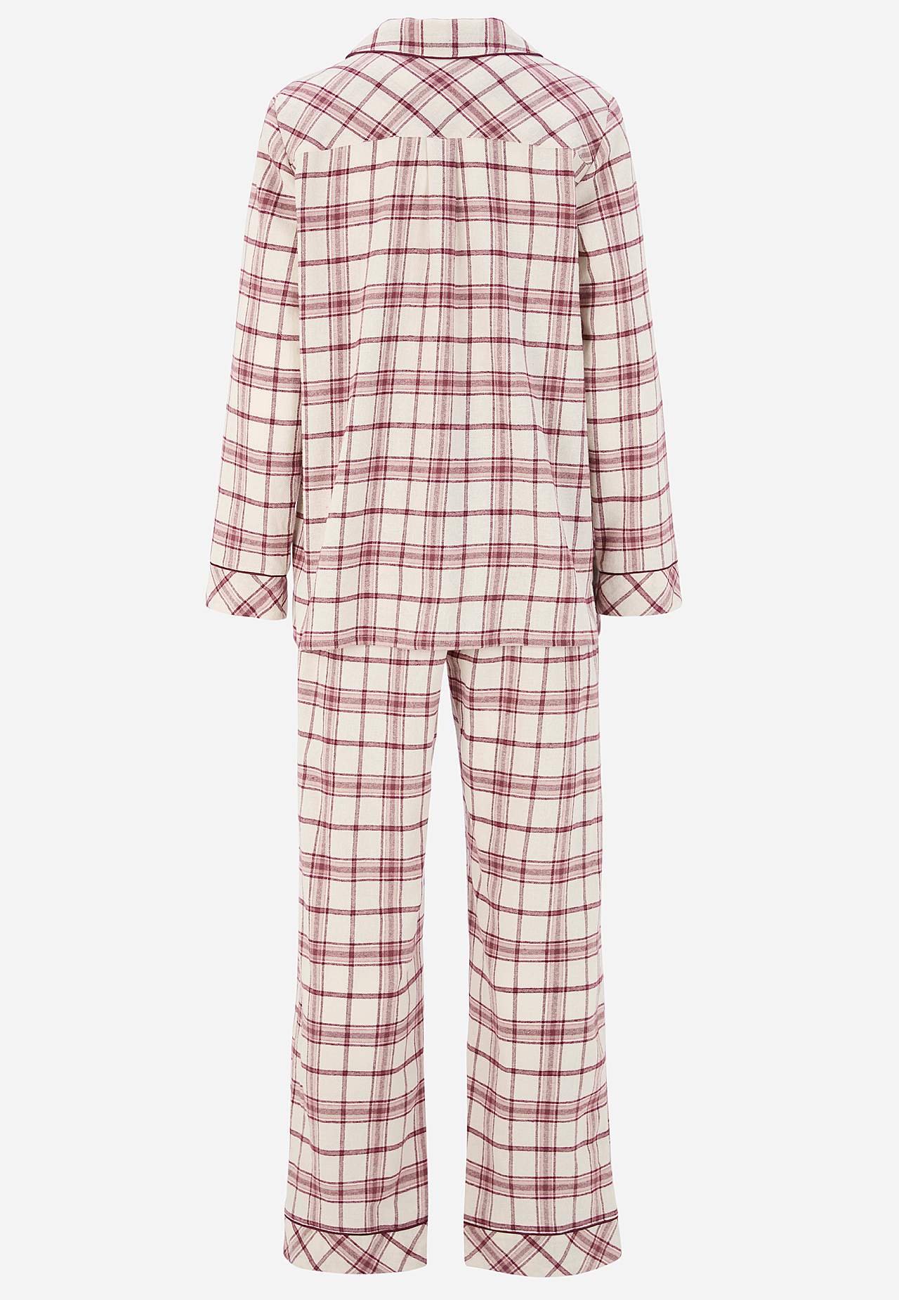 Checked pyjamas in flannel