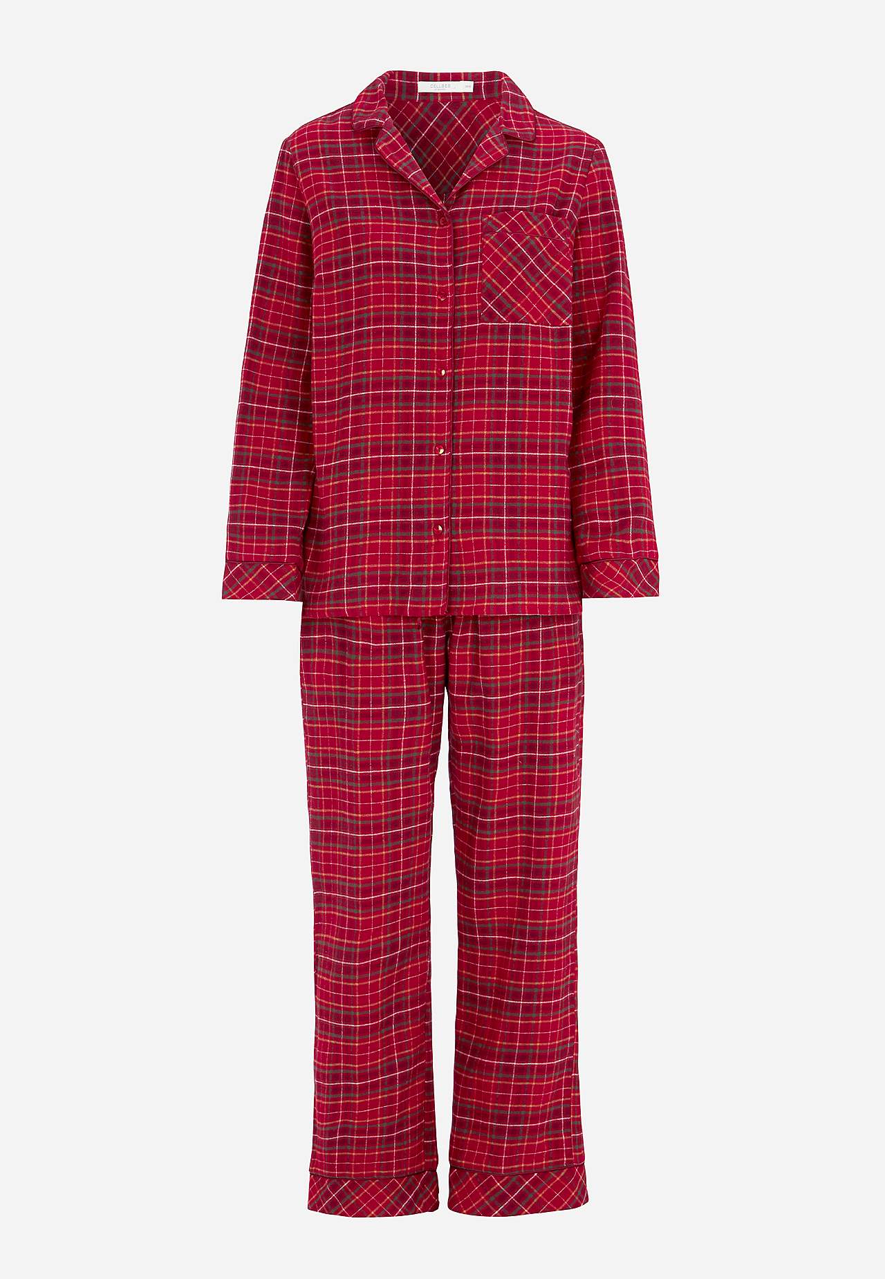 Checked pyjamas in flannel
