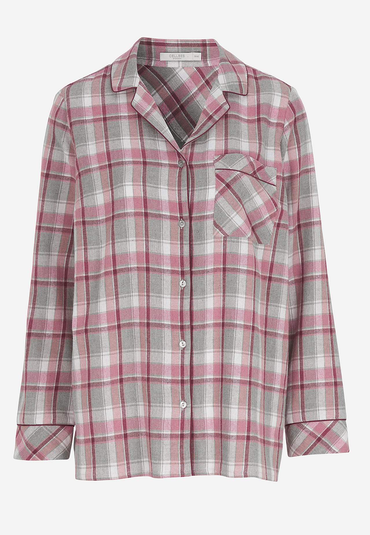 Checked pyjamas in flannel
