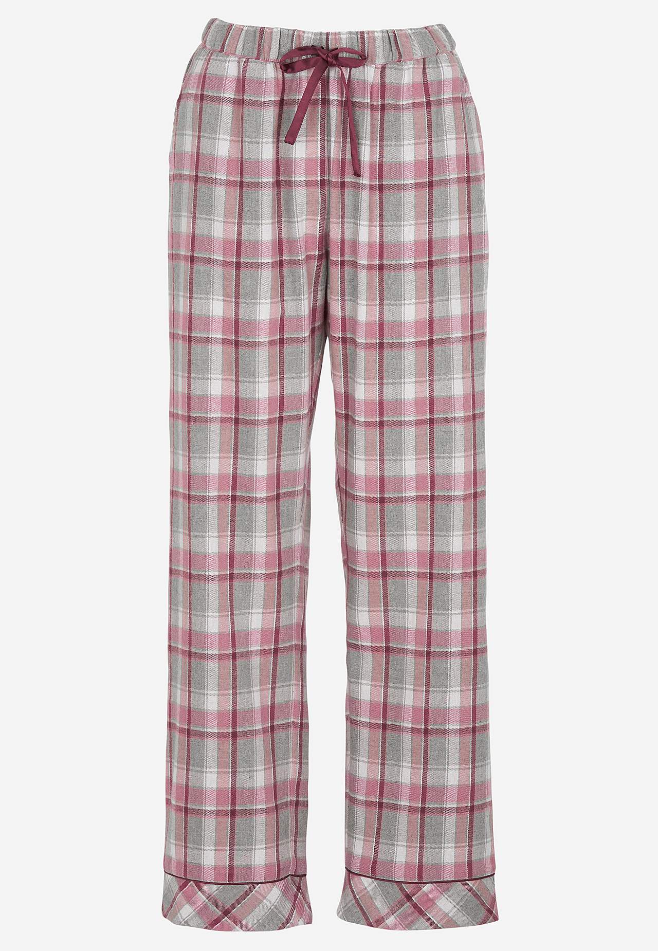 Checked pyjamas in flannel