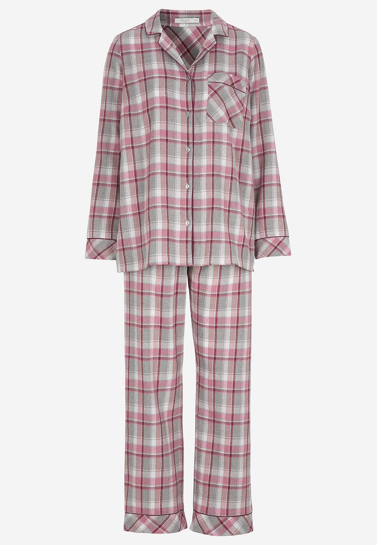 Checked pyjamas in flannel