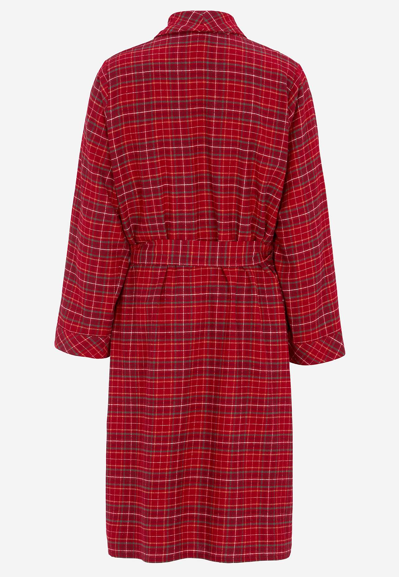 Checked robe in flannel