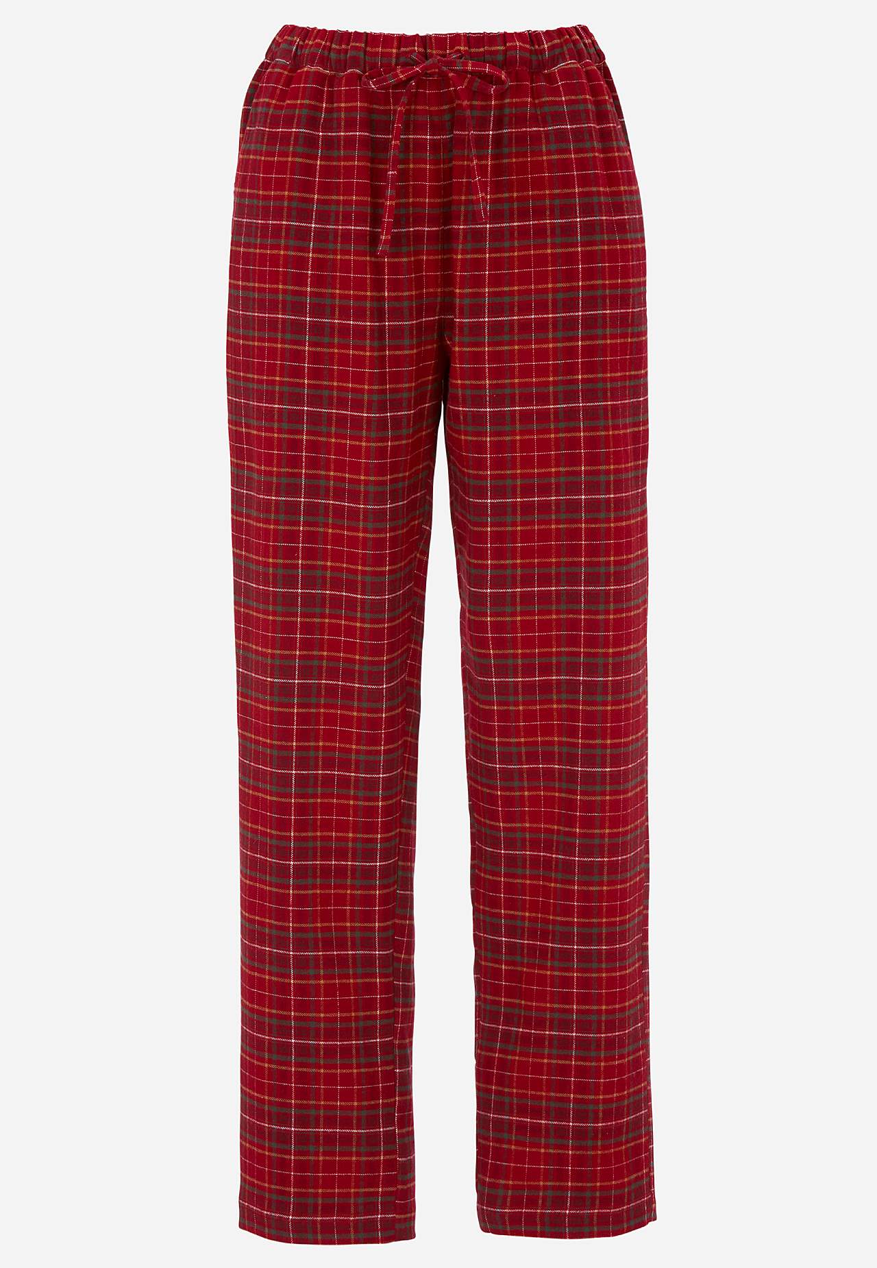 Checked pyjama tracksuit trousers in flannel