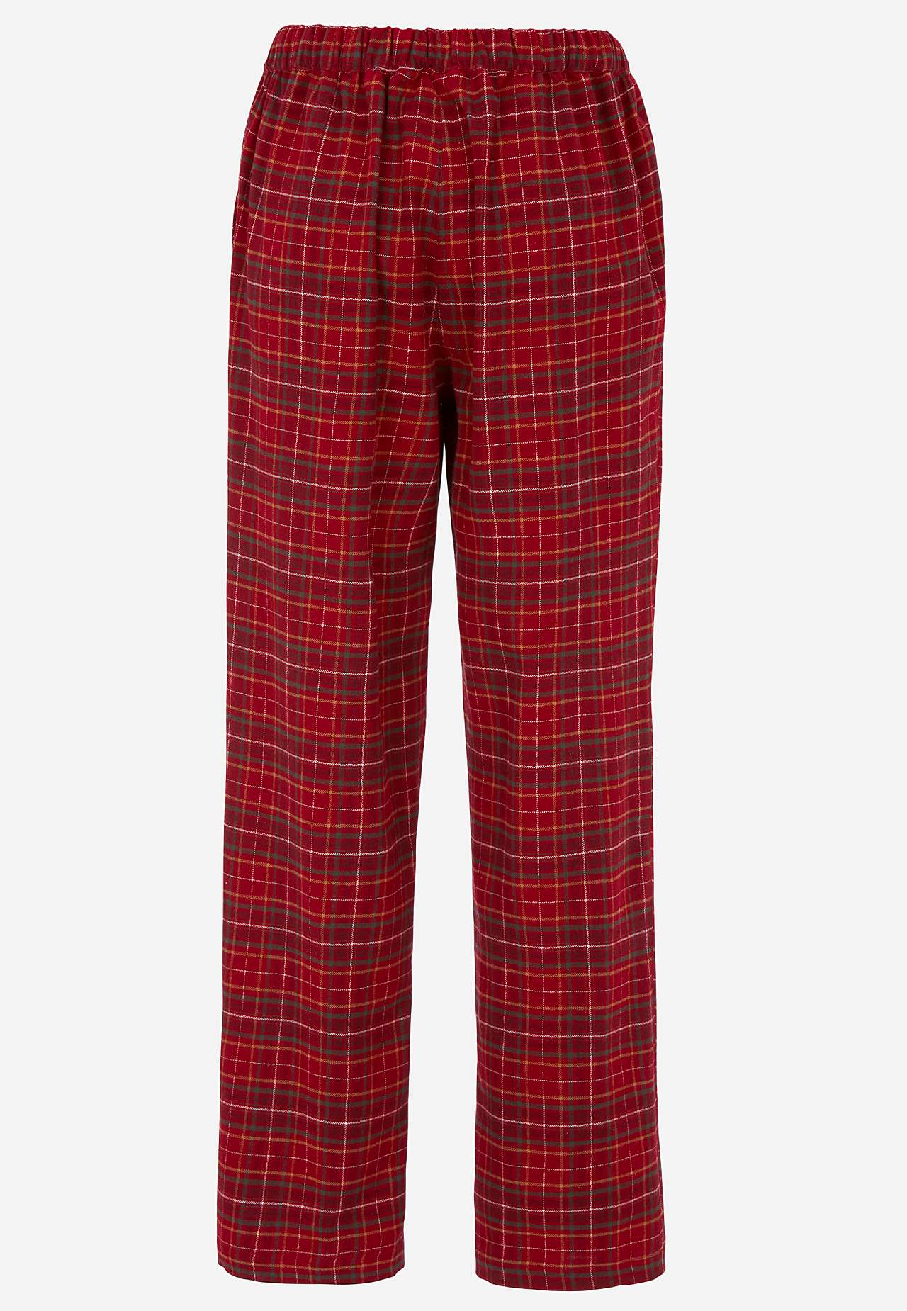 Checked pyjama tracksuit trousers in flannel