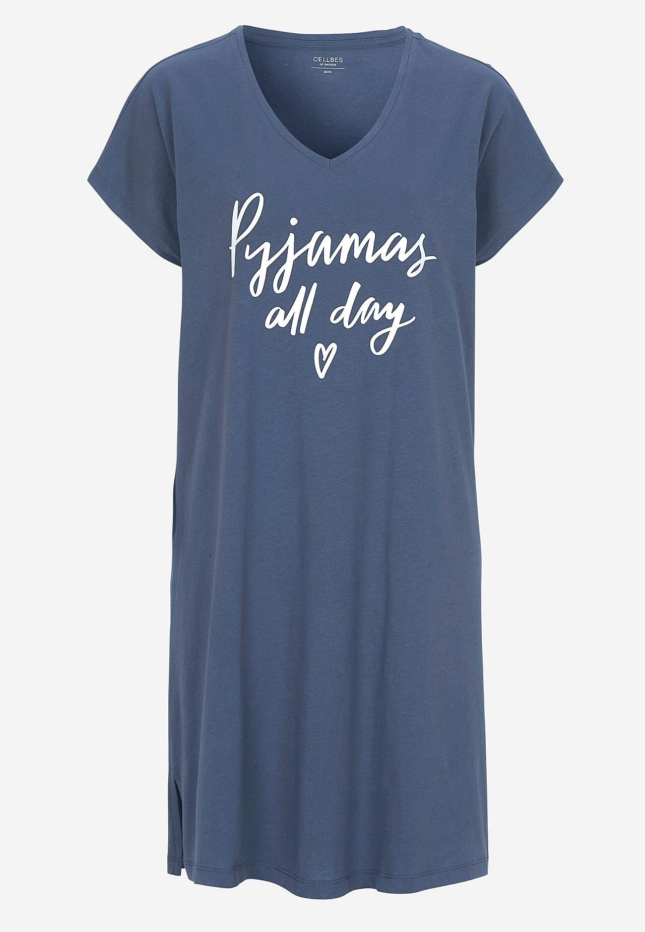 Nightgown with v neckline 2-pack