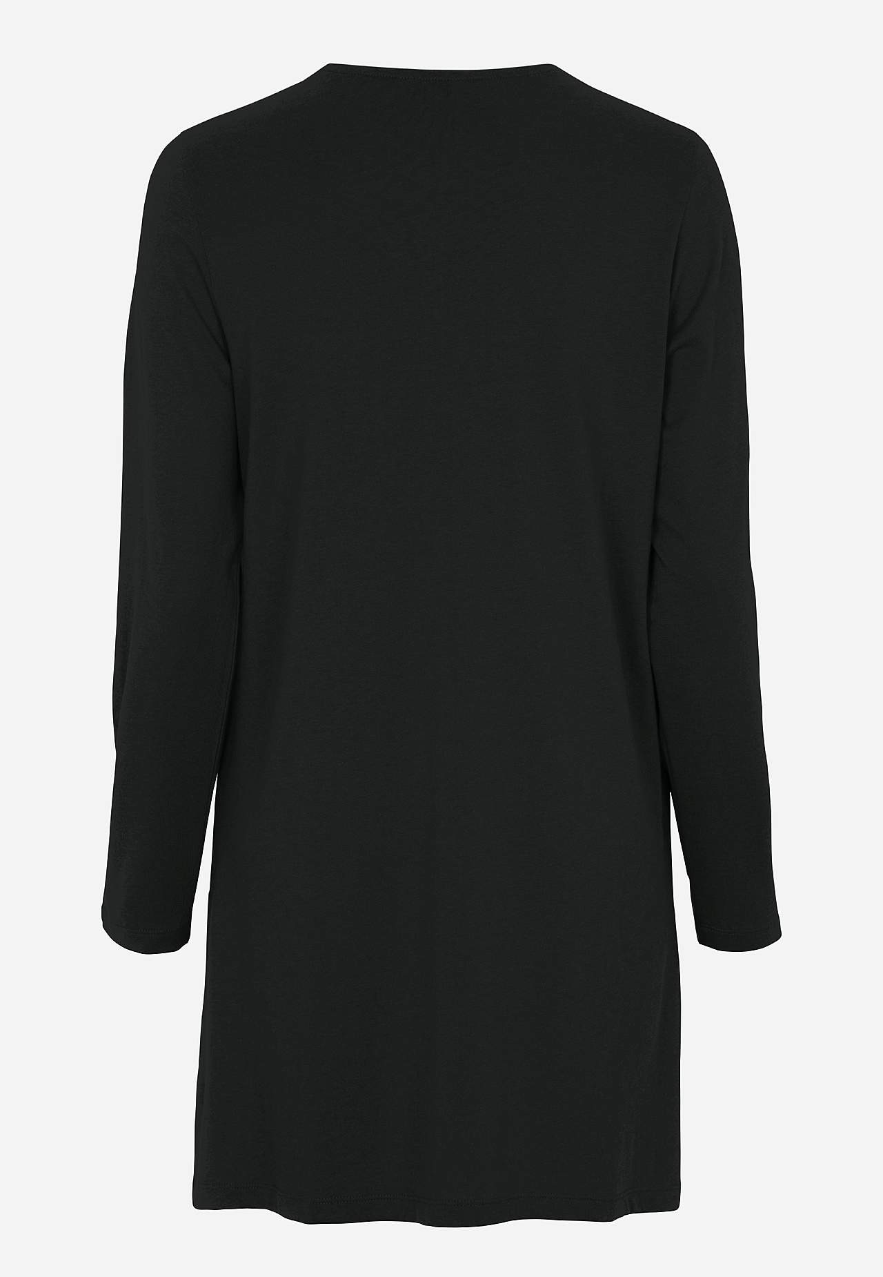 V-neck jersey tuniq with pockets