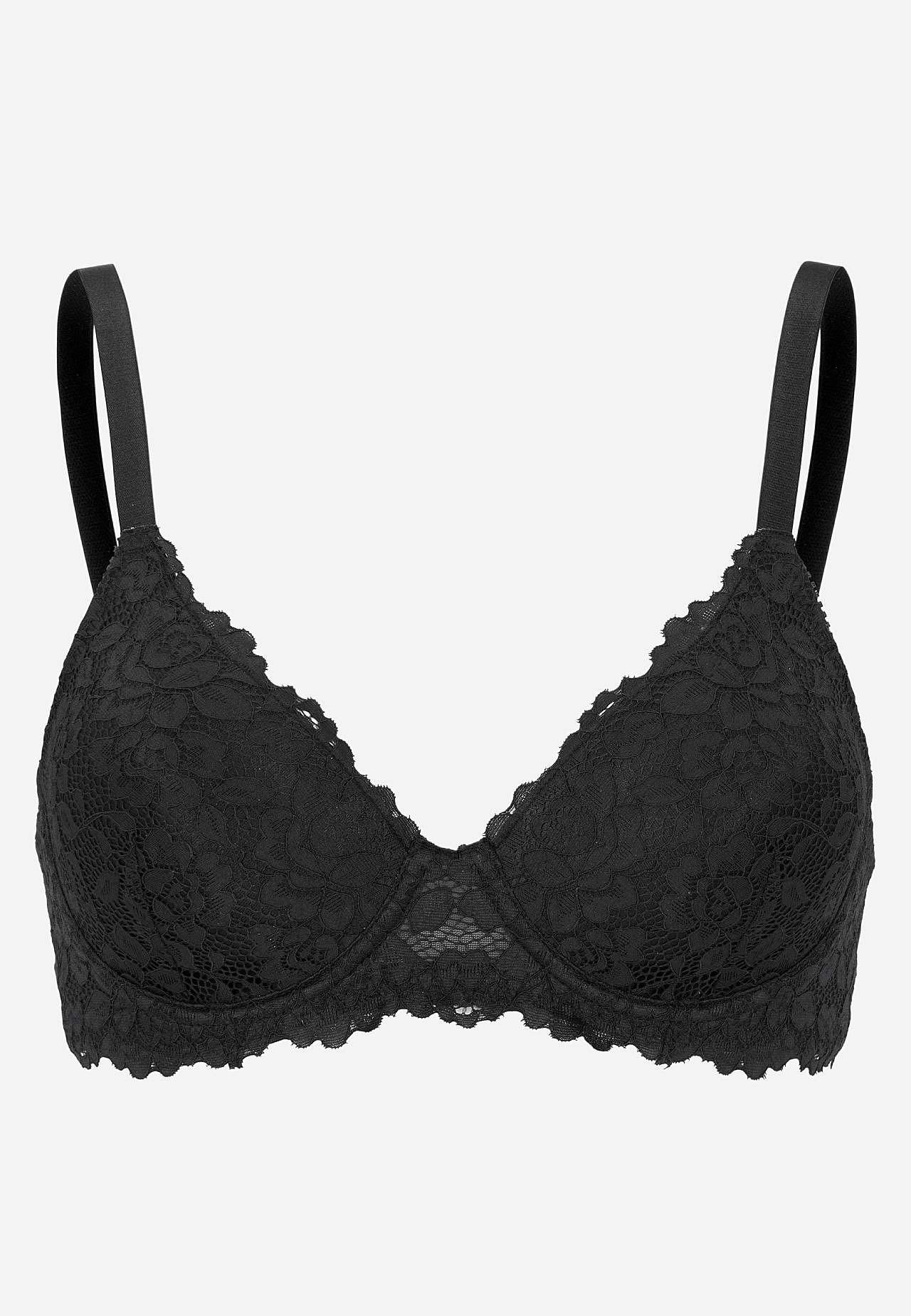 Underwired lace bra