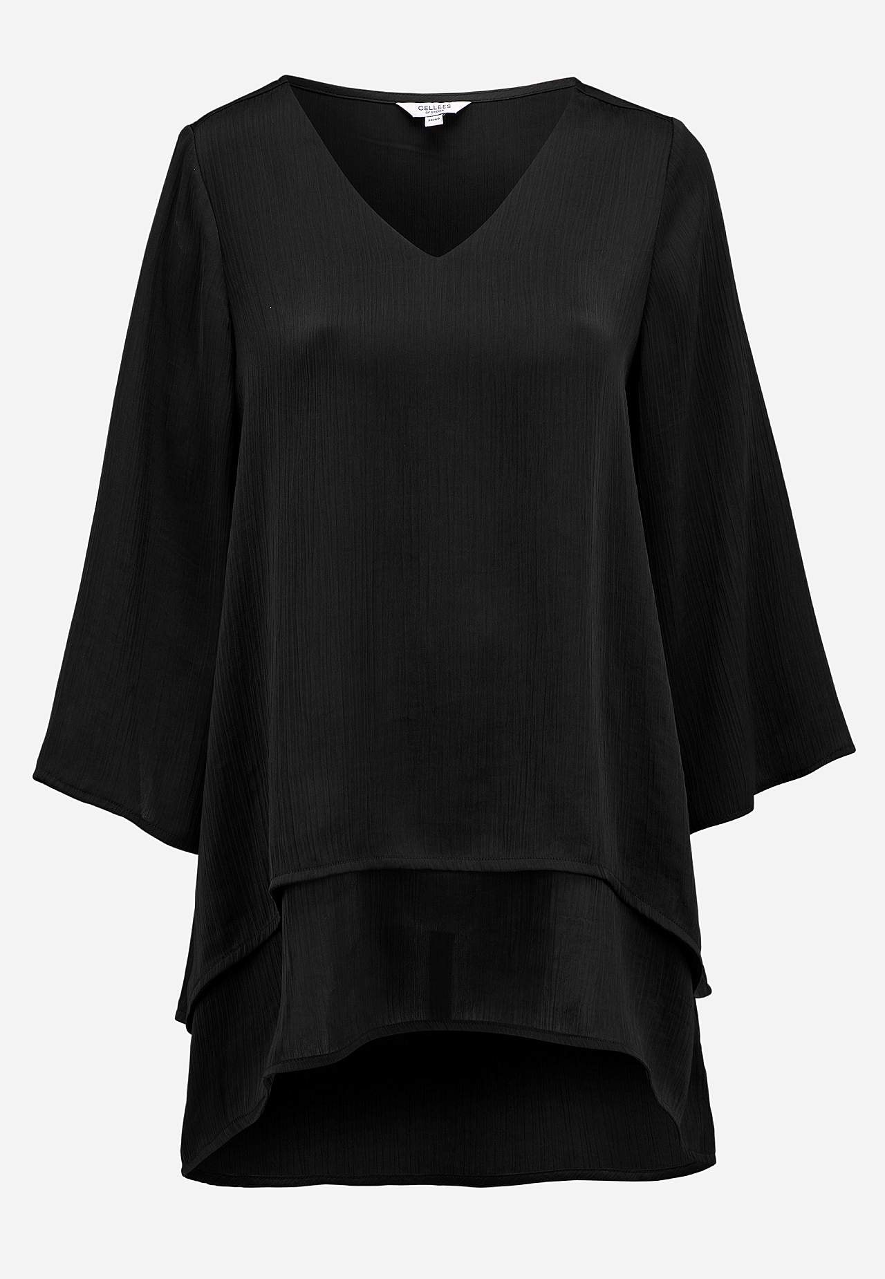Tunic with bell sleeve