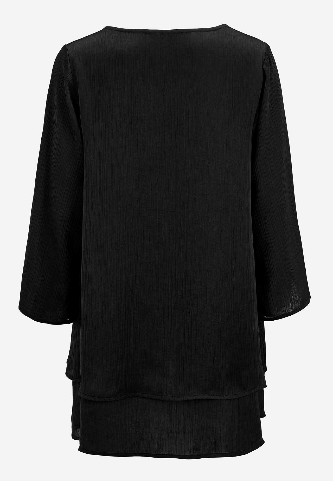 Tunic with bell sleeve
