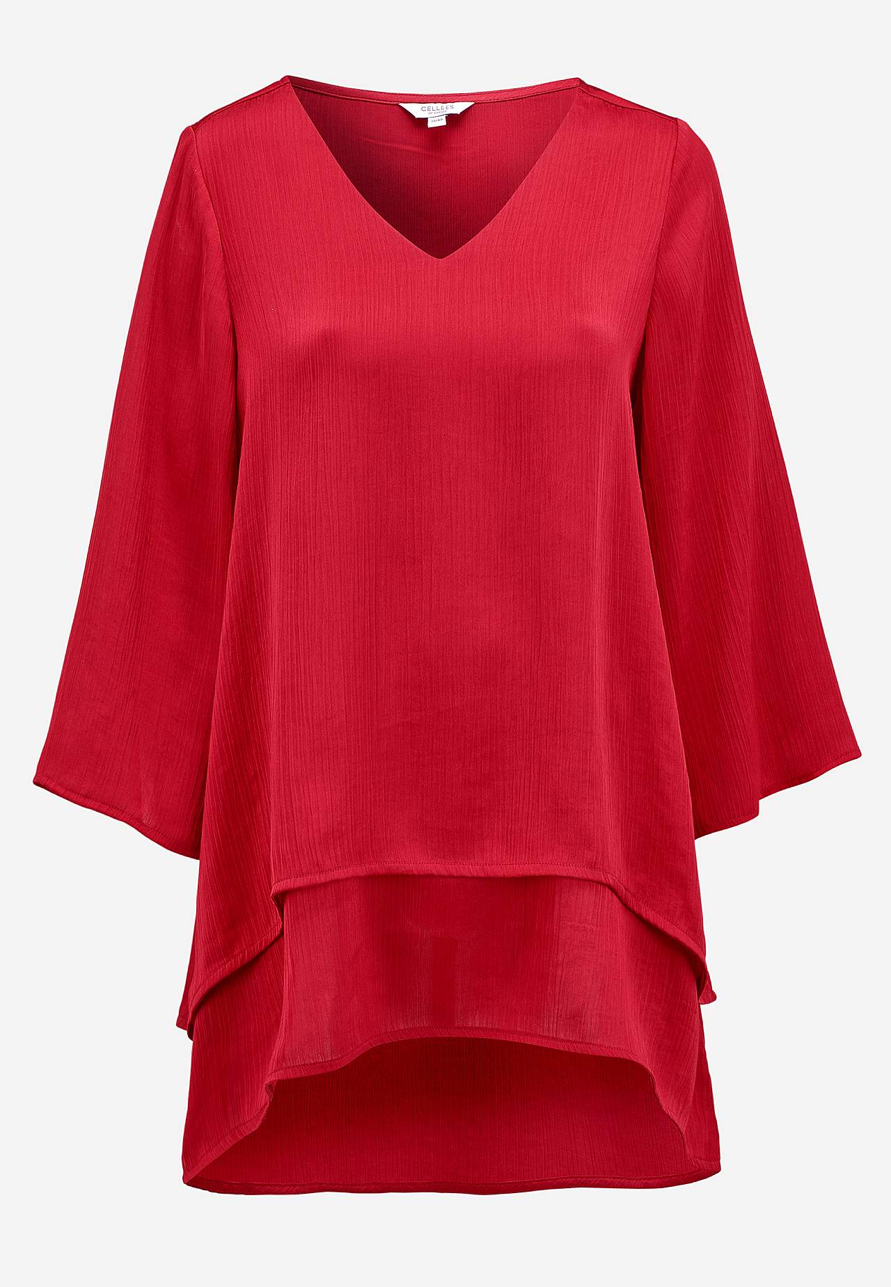 Tunic with bell sleeve