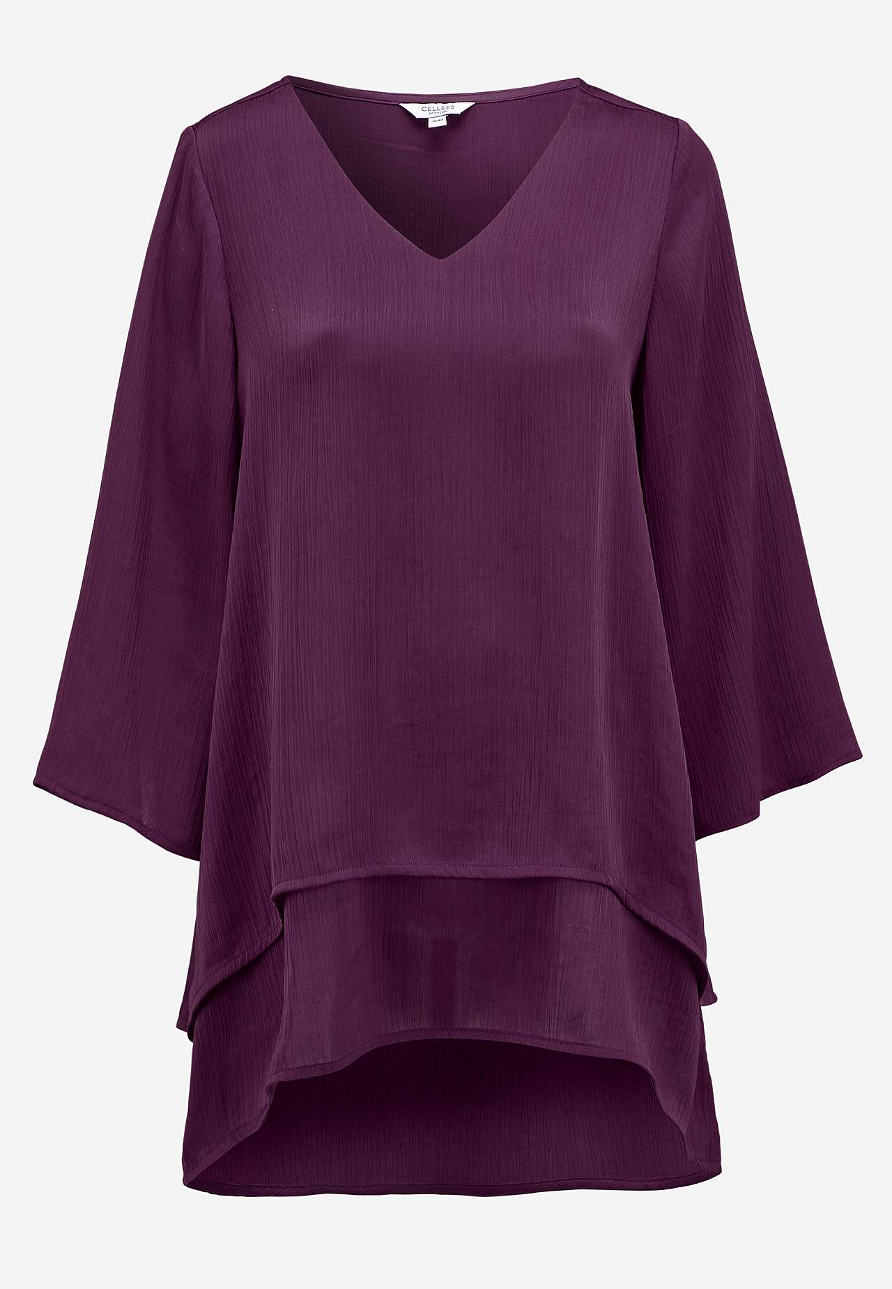 Tunic with bell sleeve