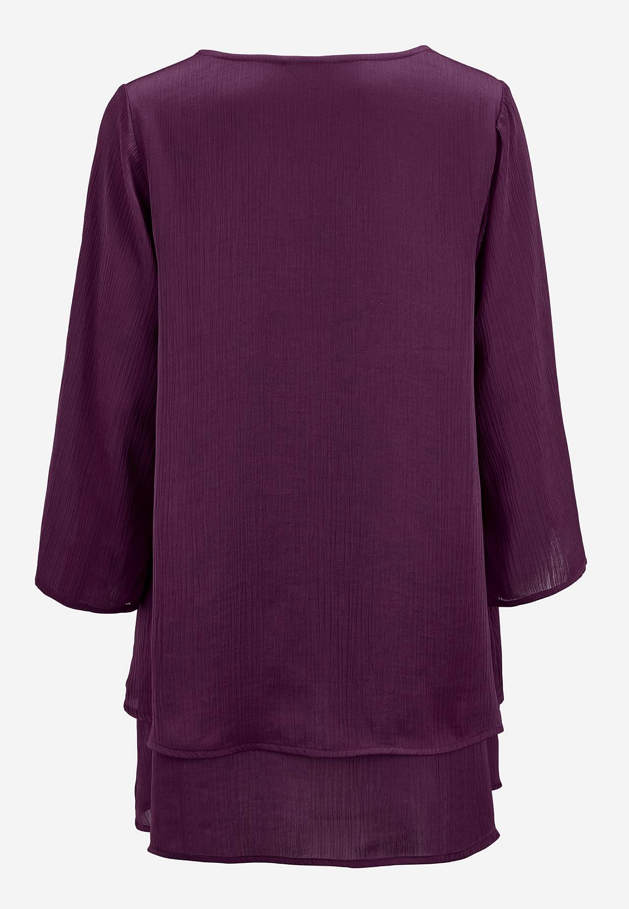 Tunic with bell sleeve