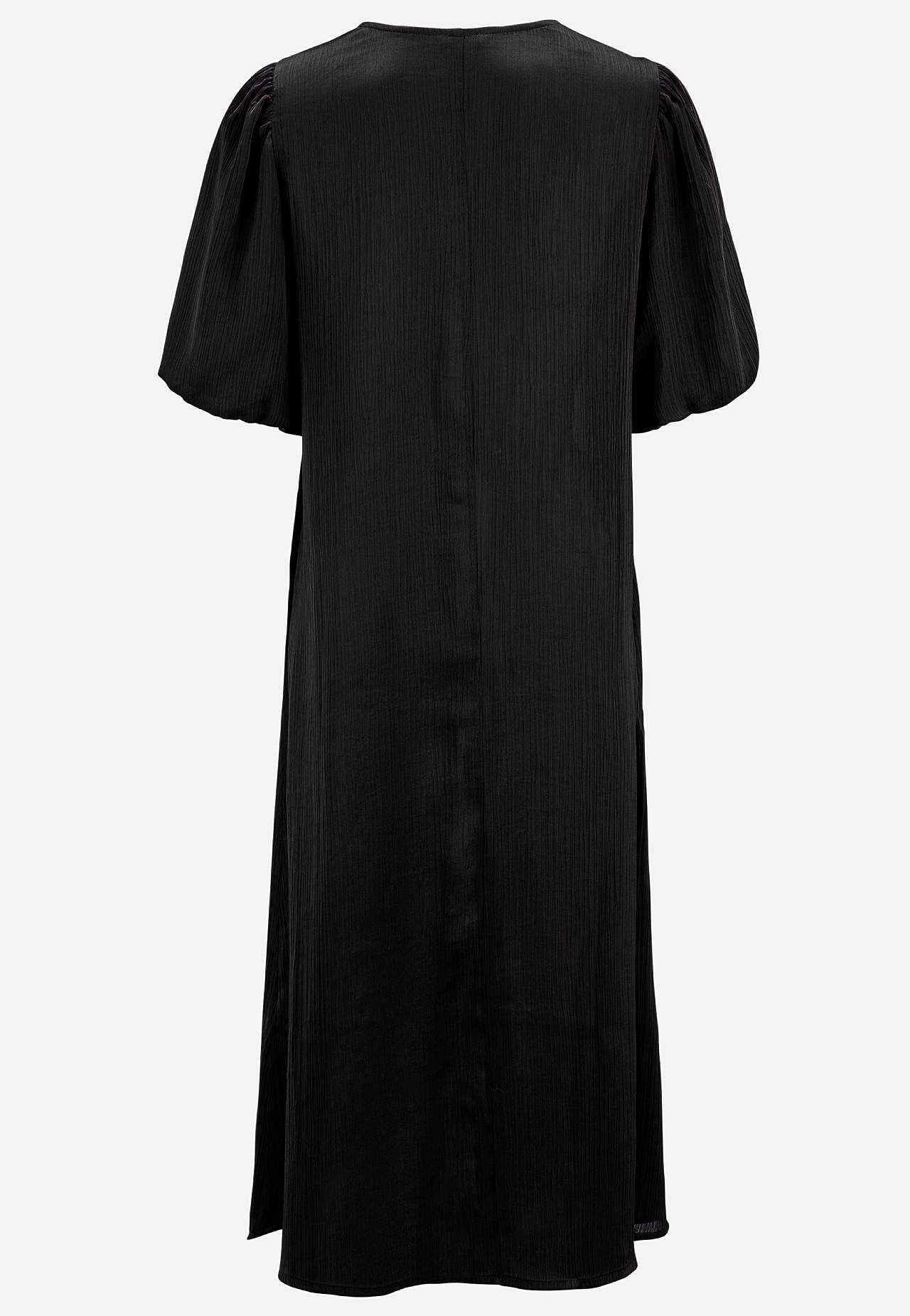 Dress with puff sleeve
