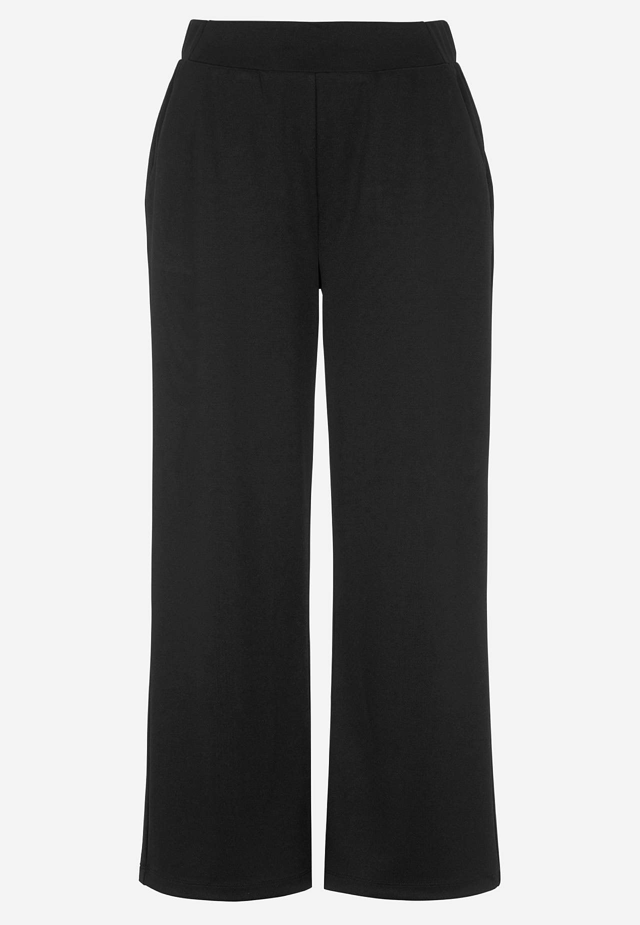Jersey pants with ankle length