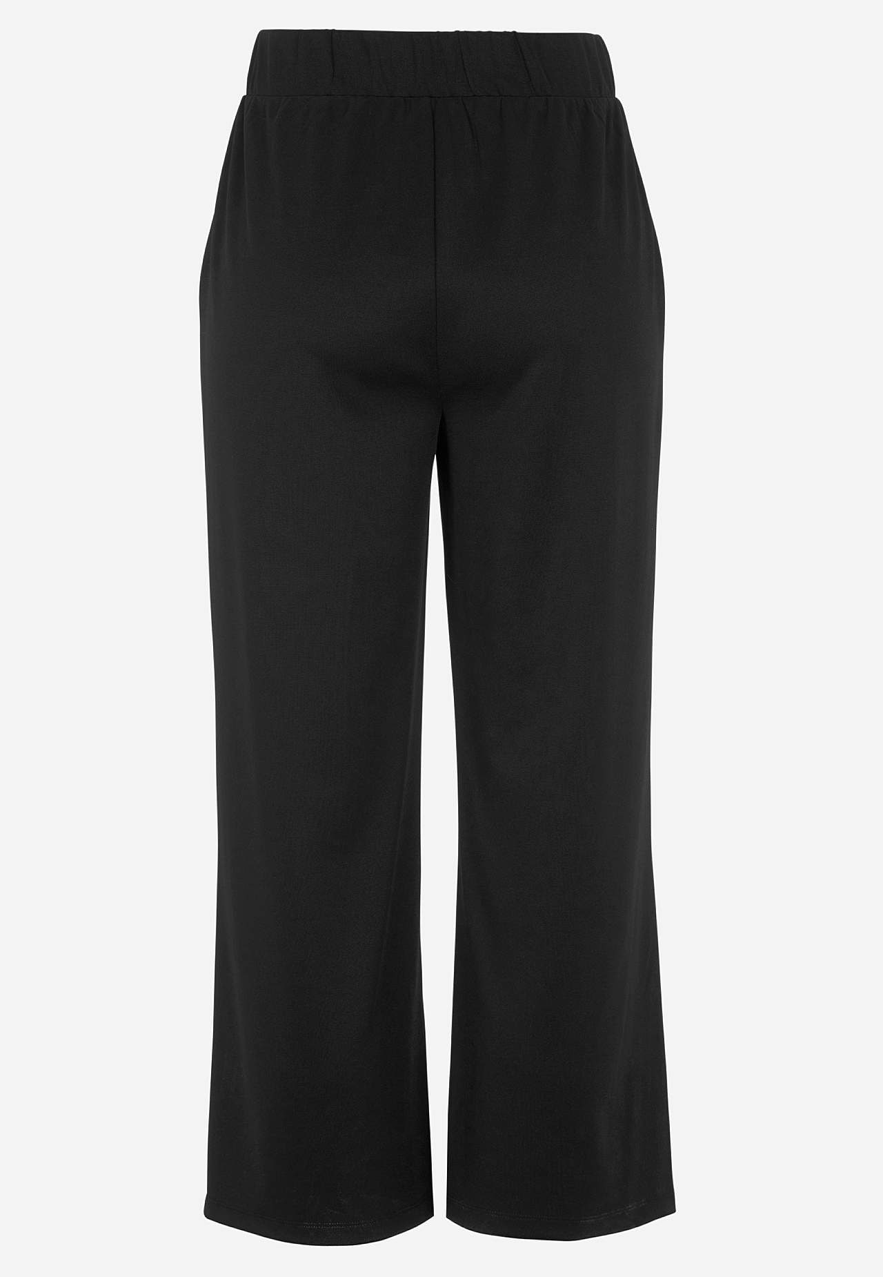 Jersey pants with ankle length