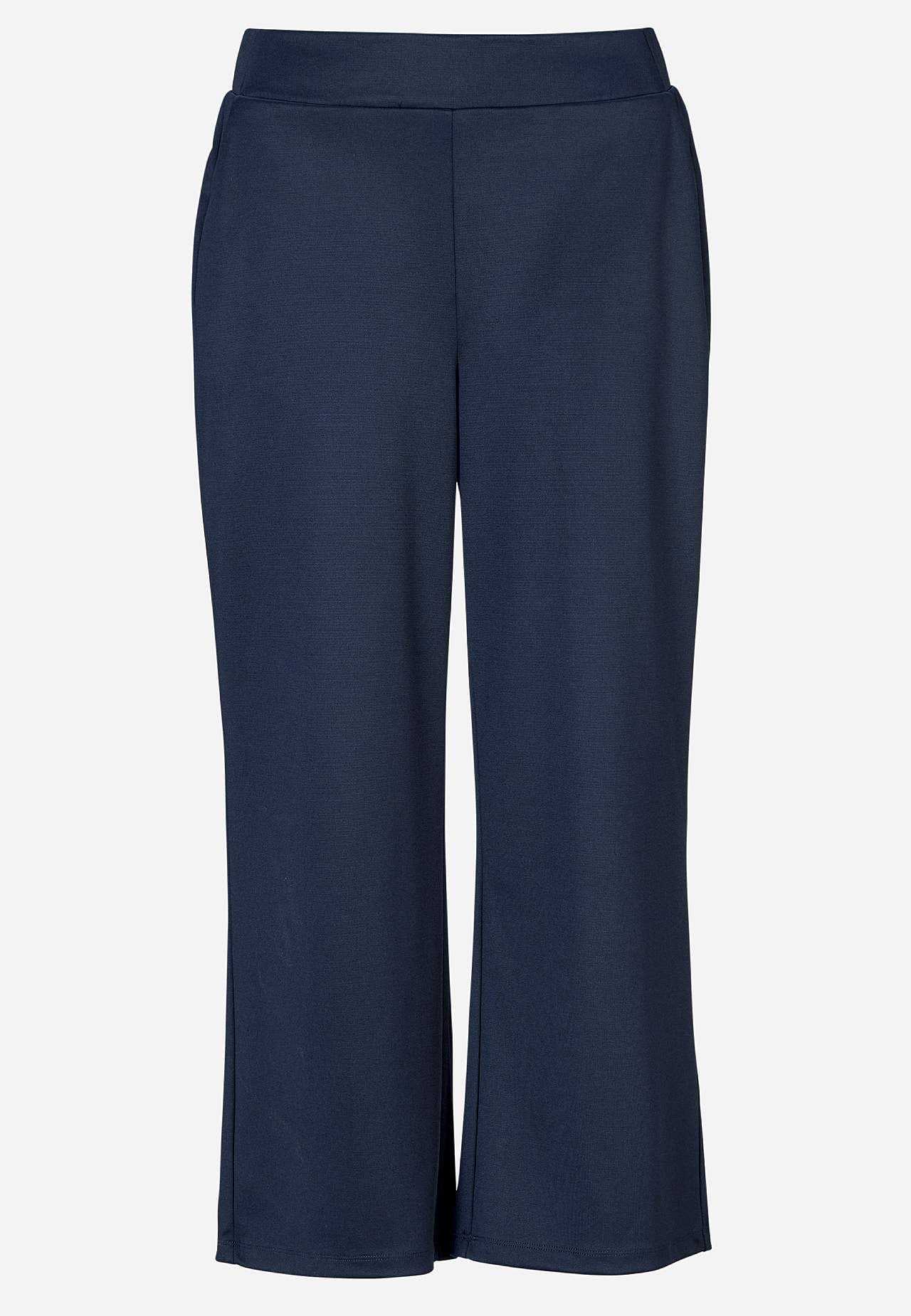 Jersey pants with ankle length