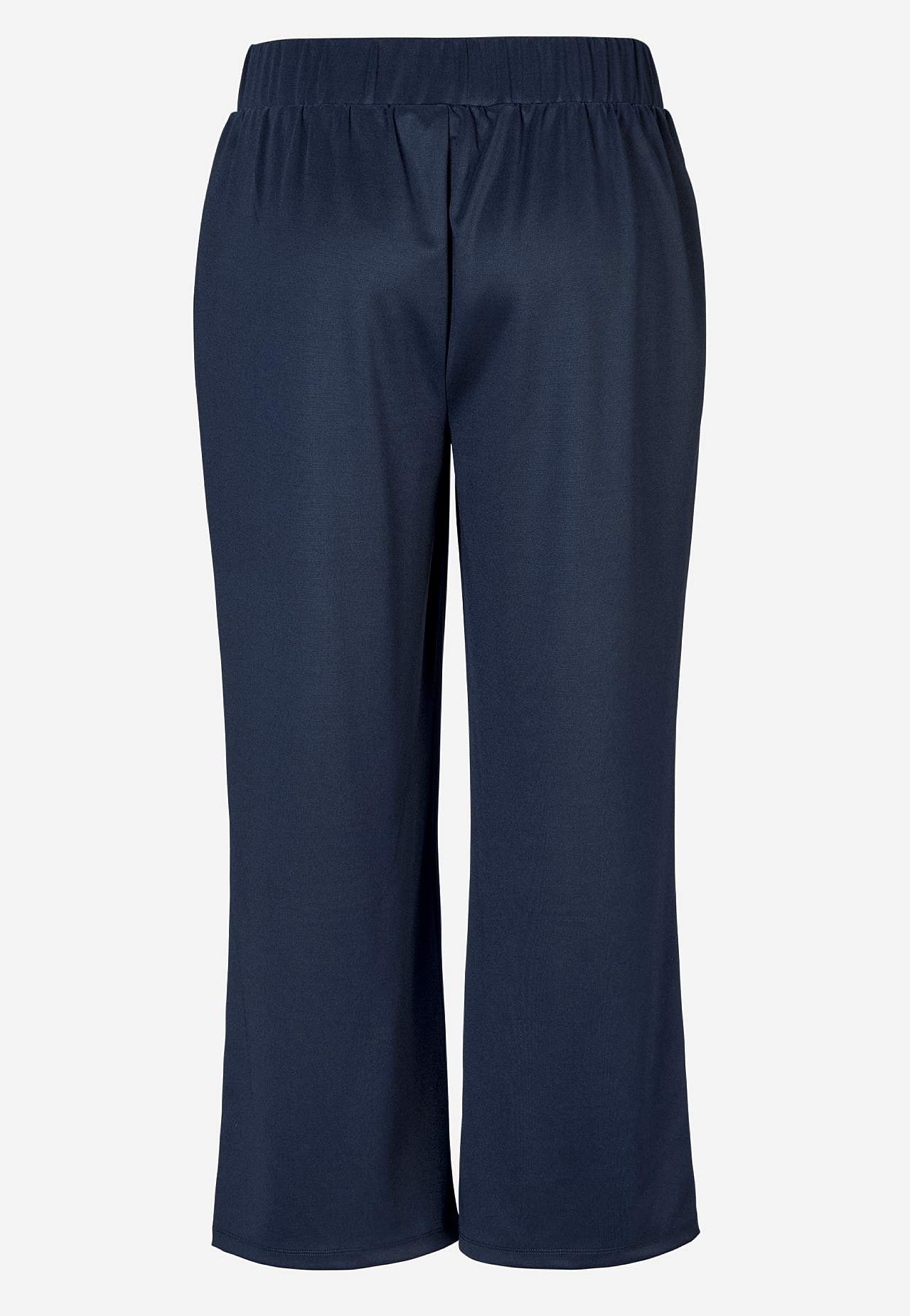 Jersey pants with ankle length