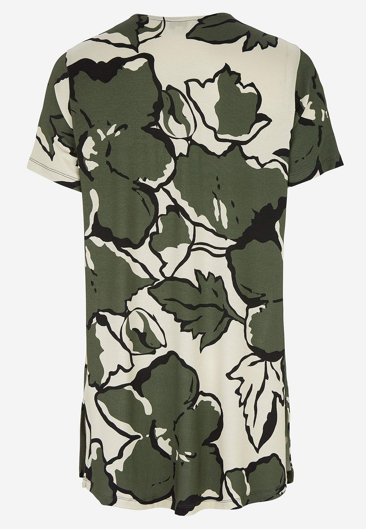 V-neck jersey tuniq