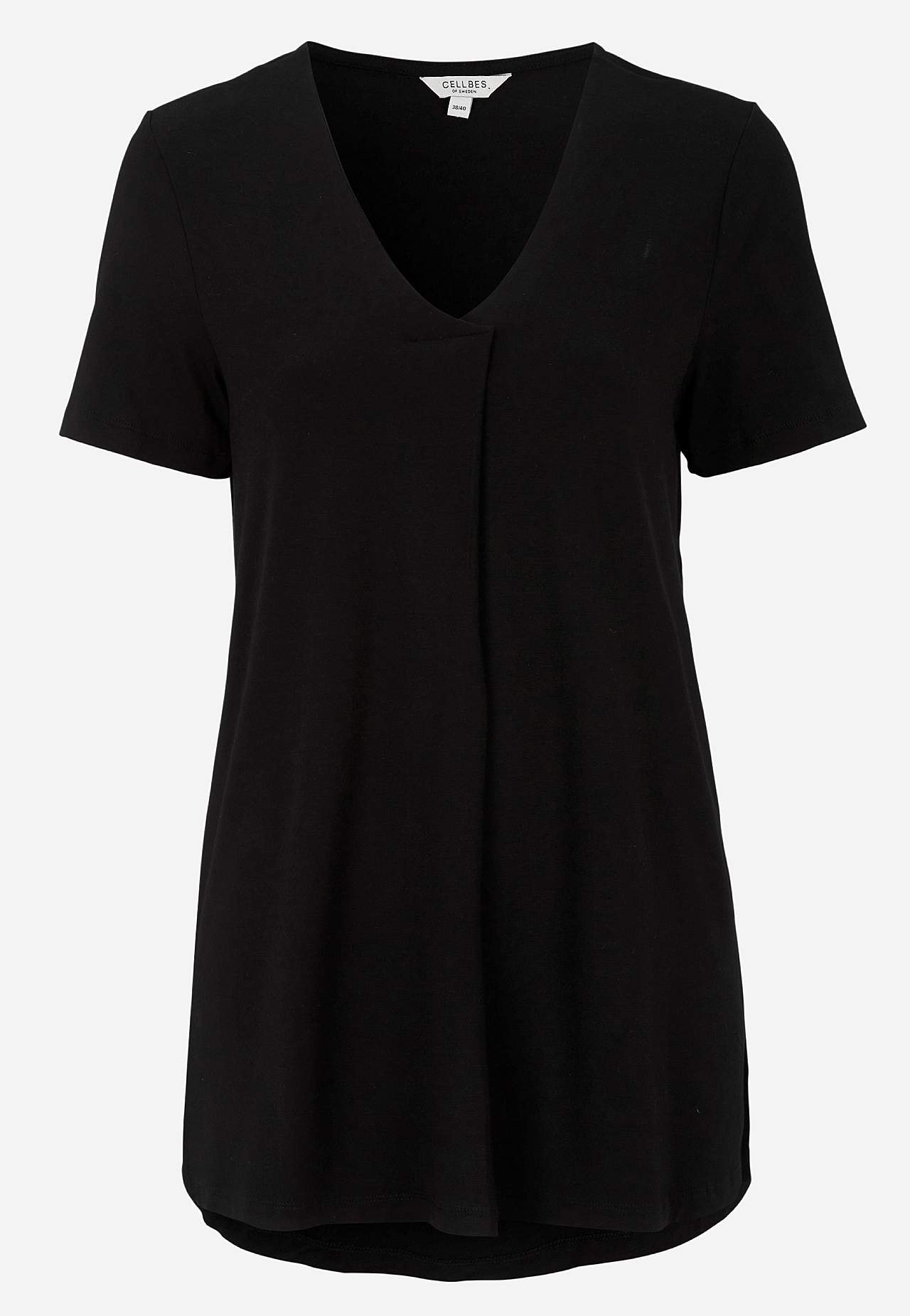 V-neck jersey tuniq