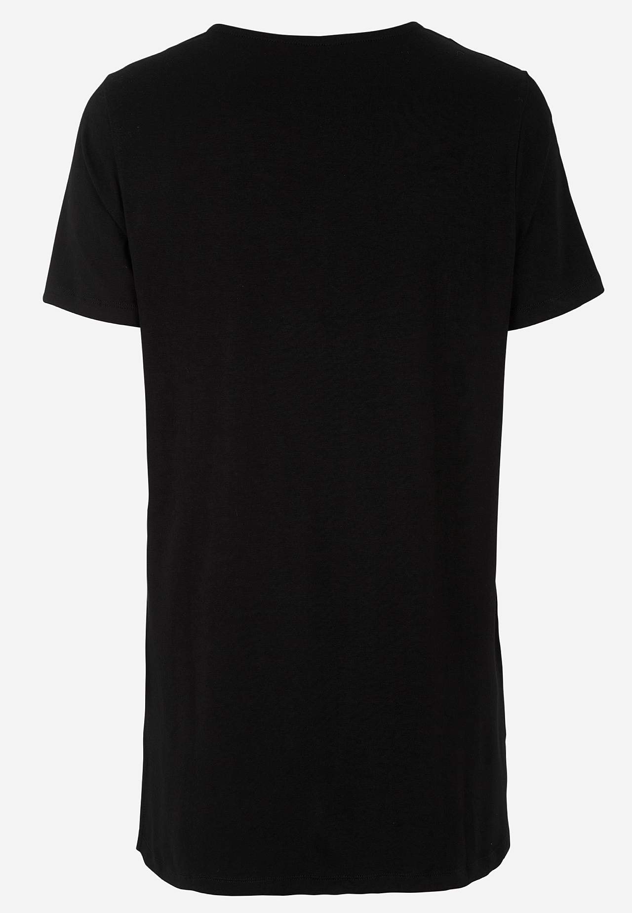 V-neck jersey tuniq