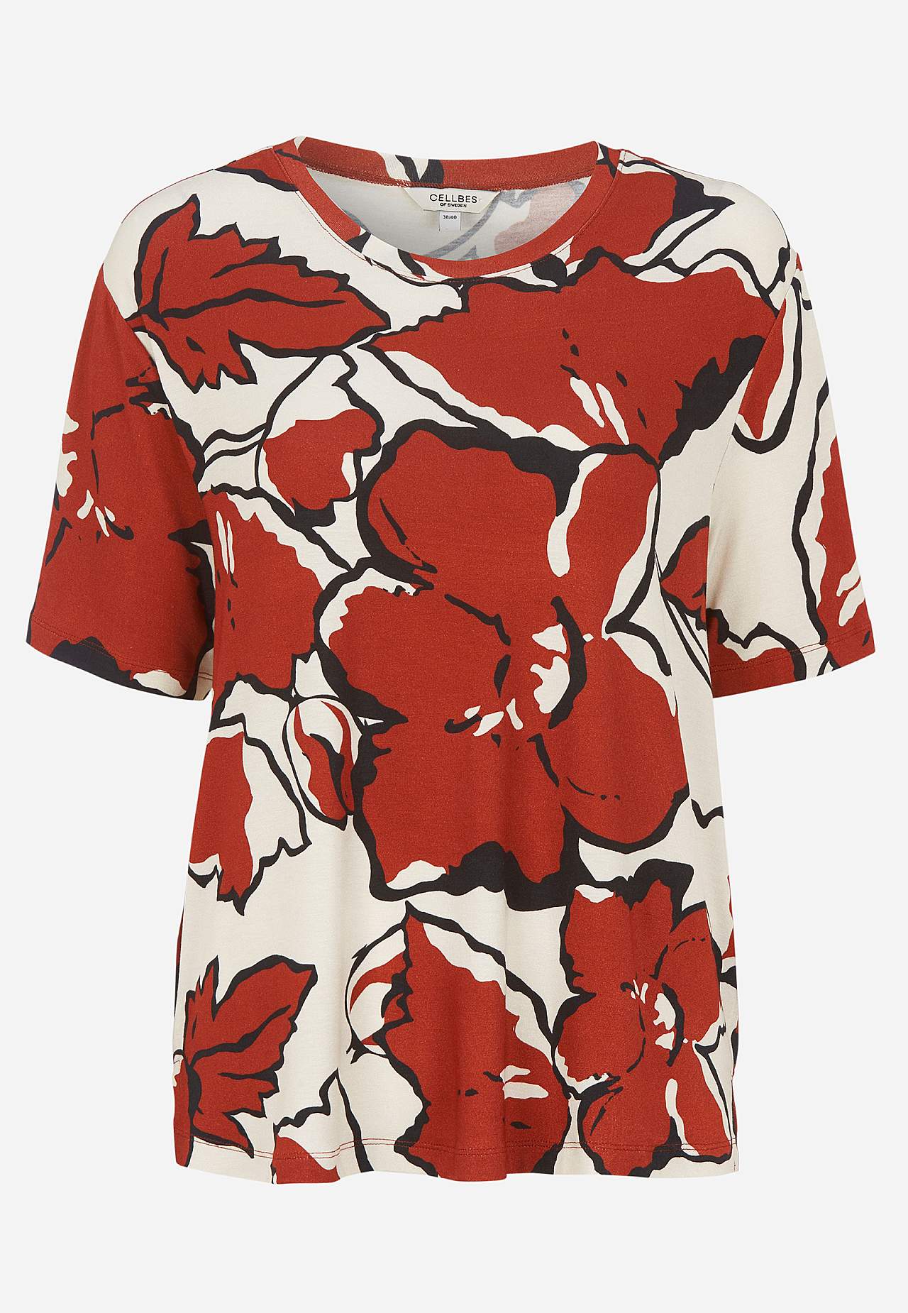 Jersey top with crew-neck
