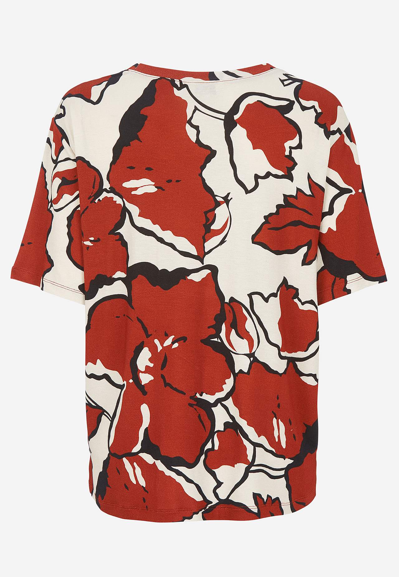 Jersey top with crew-neck
