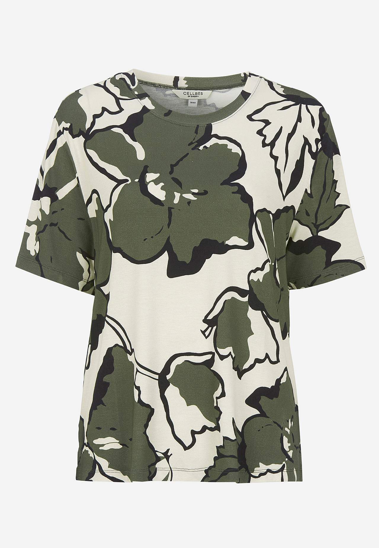 Jersey top with crew-neck