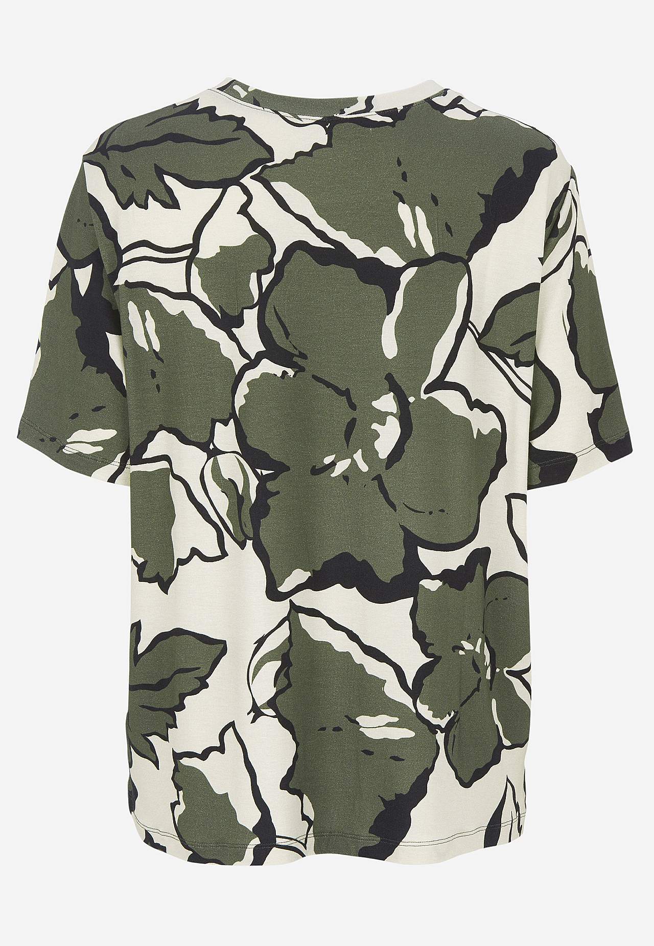 Jersey top with crew-neck