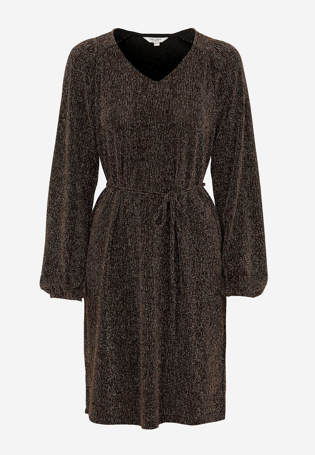 Party dress with glittery threads