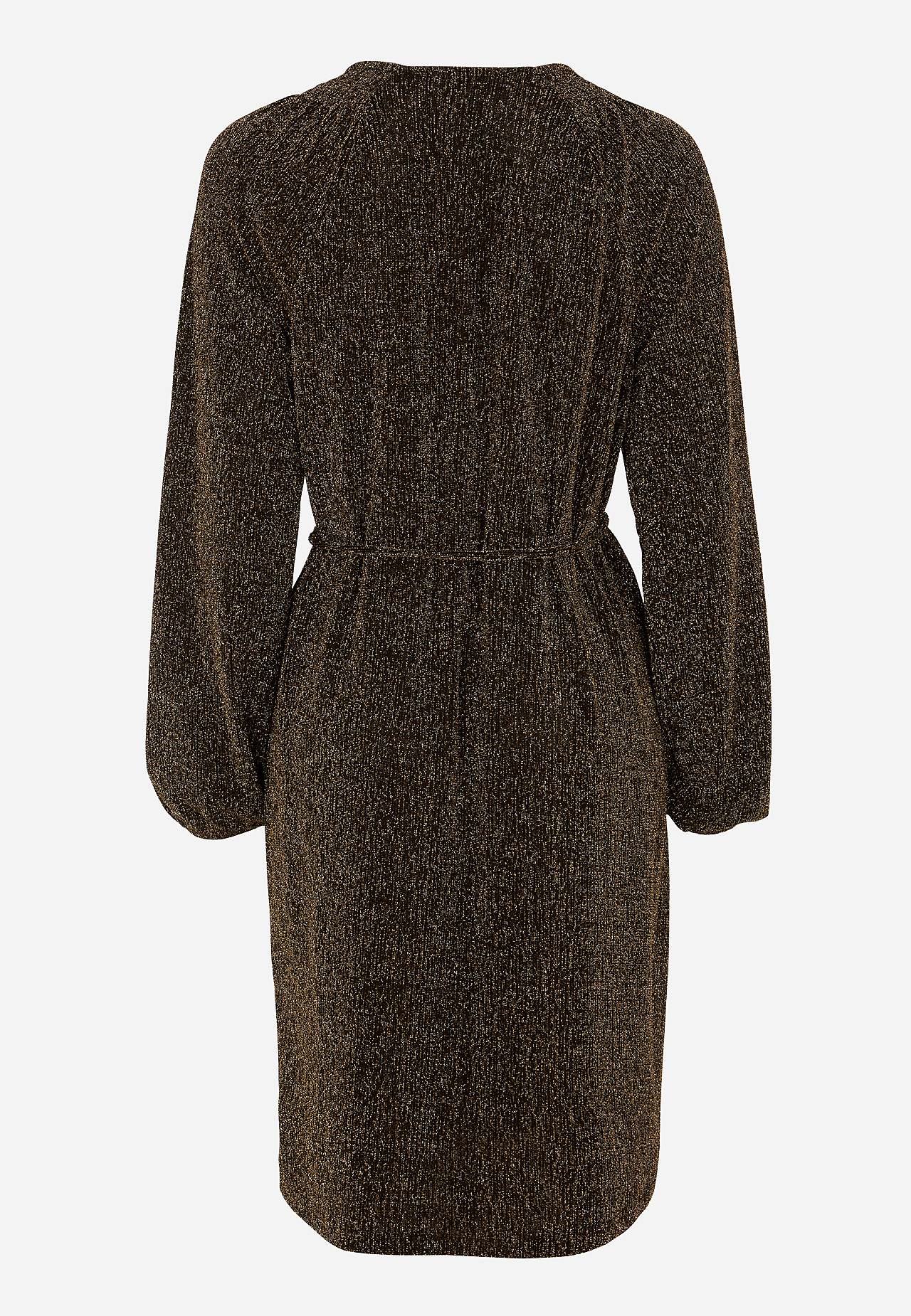 Party dress with glittery threads