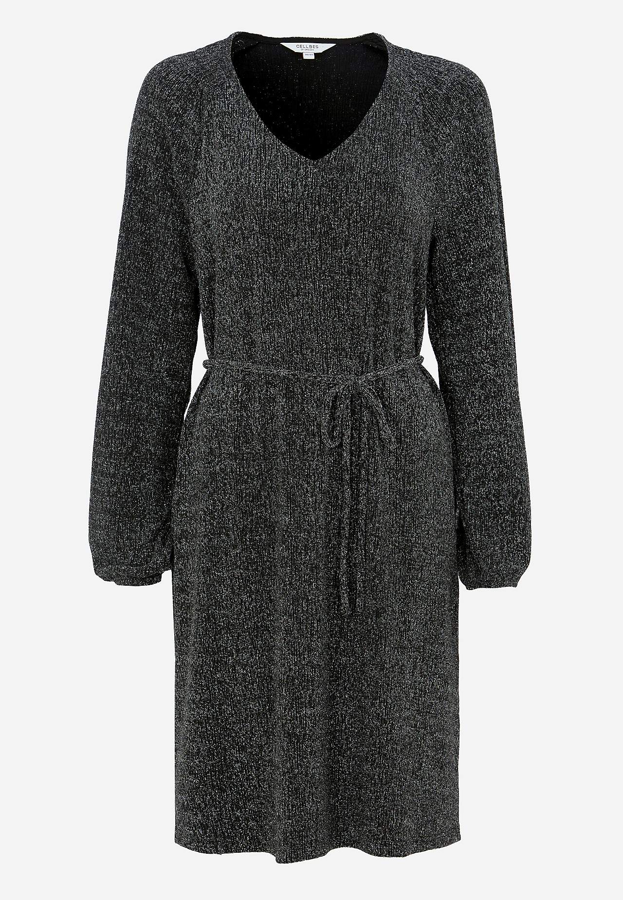 Party dress with glittery threads