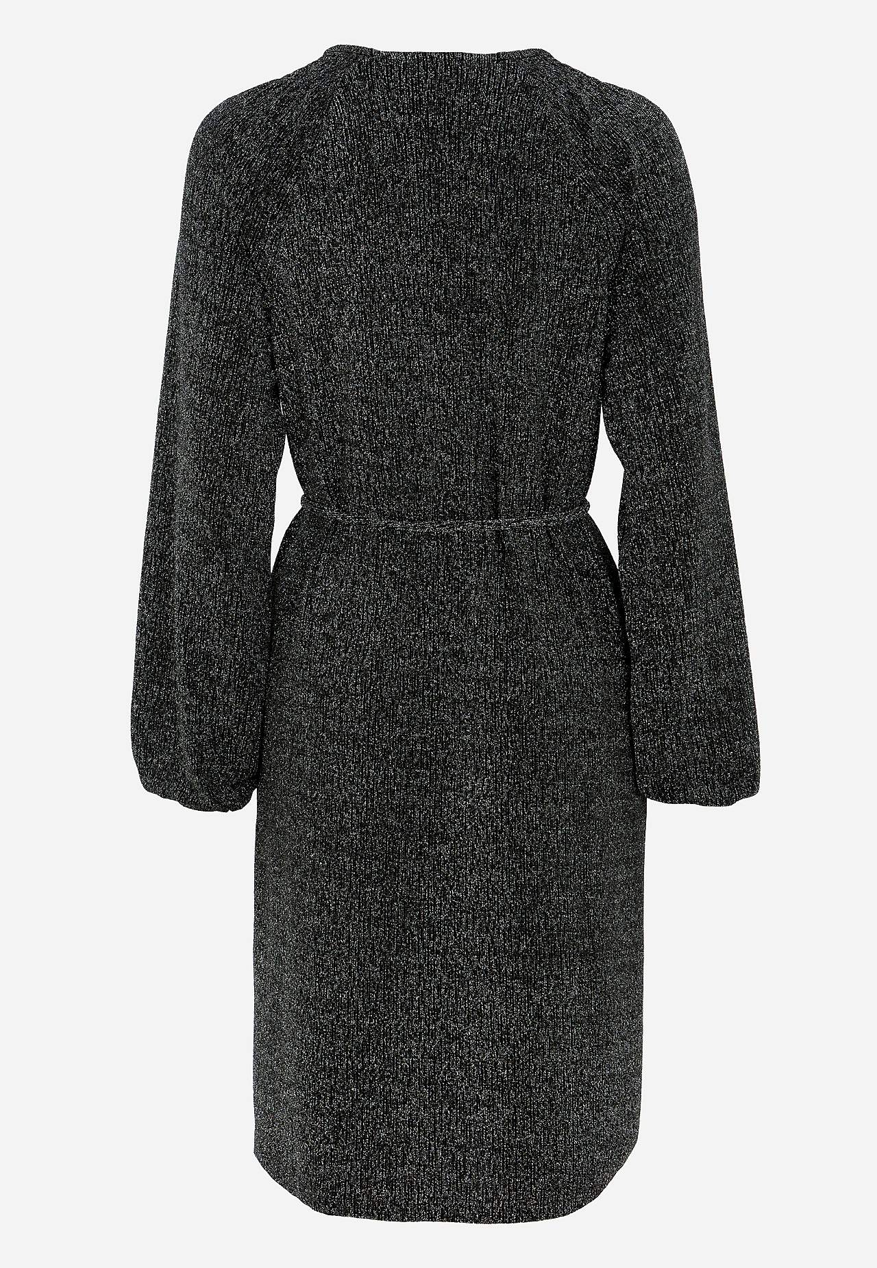 Party dress with glittery threads