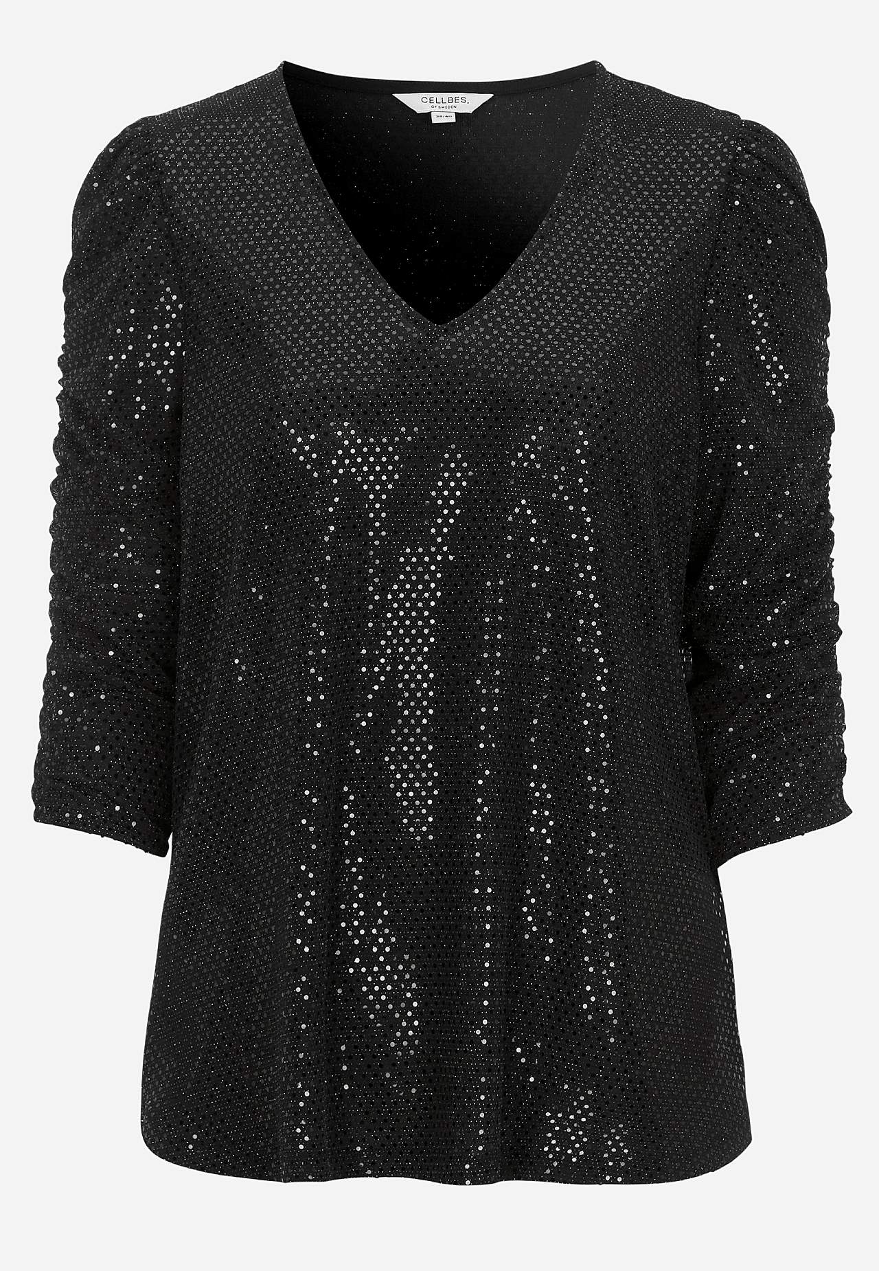 Sequin top with 3/4 sleeves