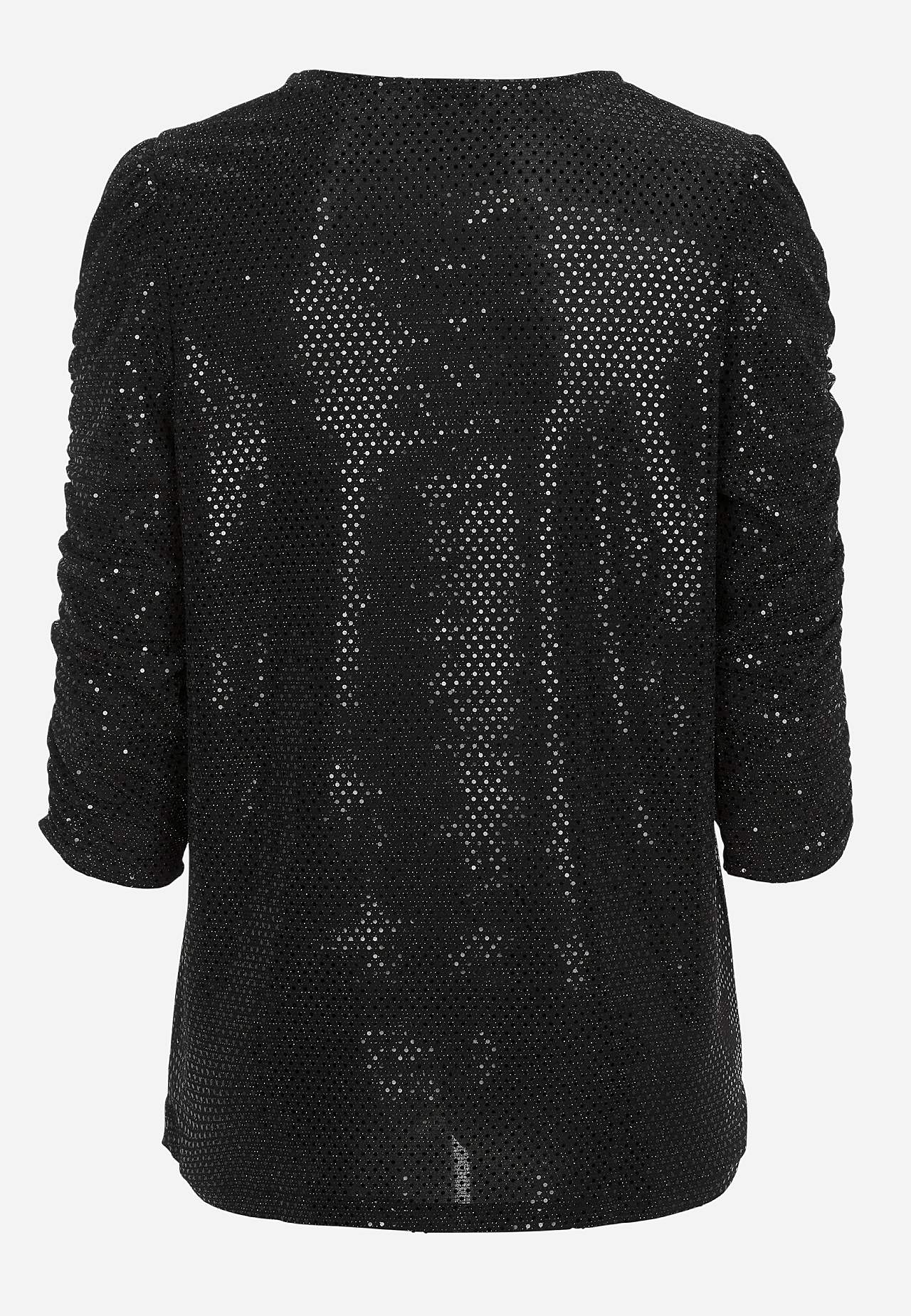 Sequin top with 3/4 sleeves