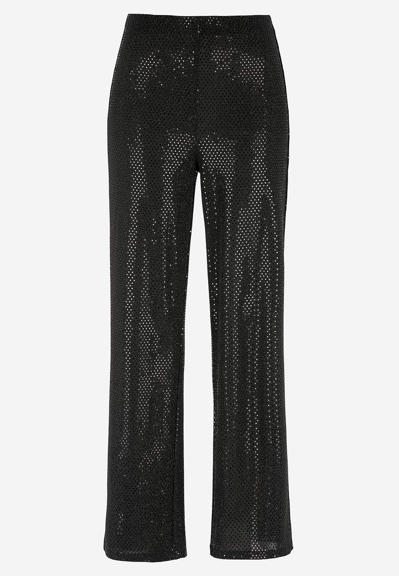 Party trousers with paillettes