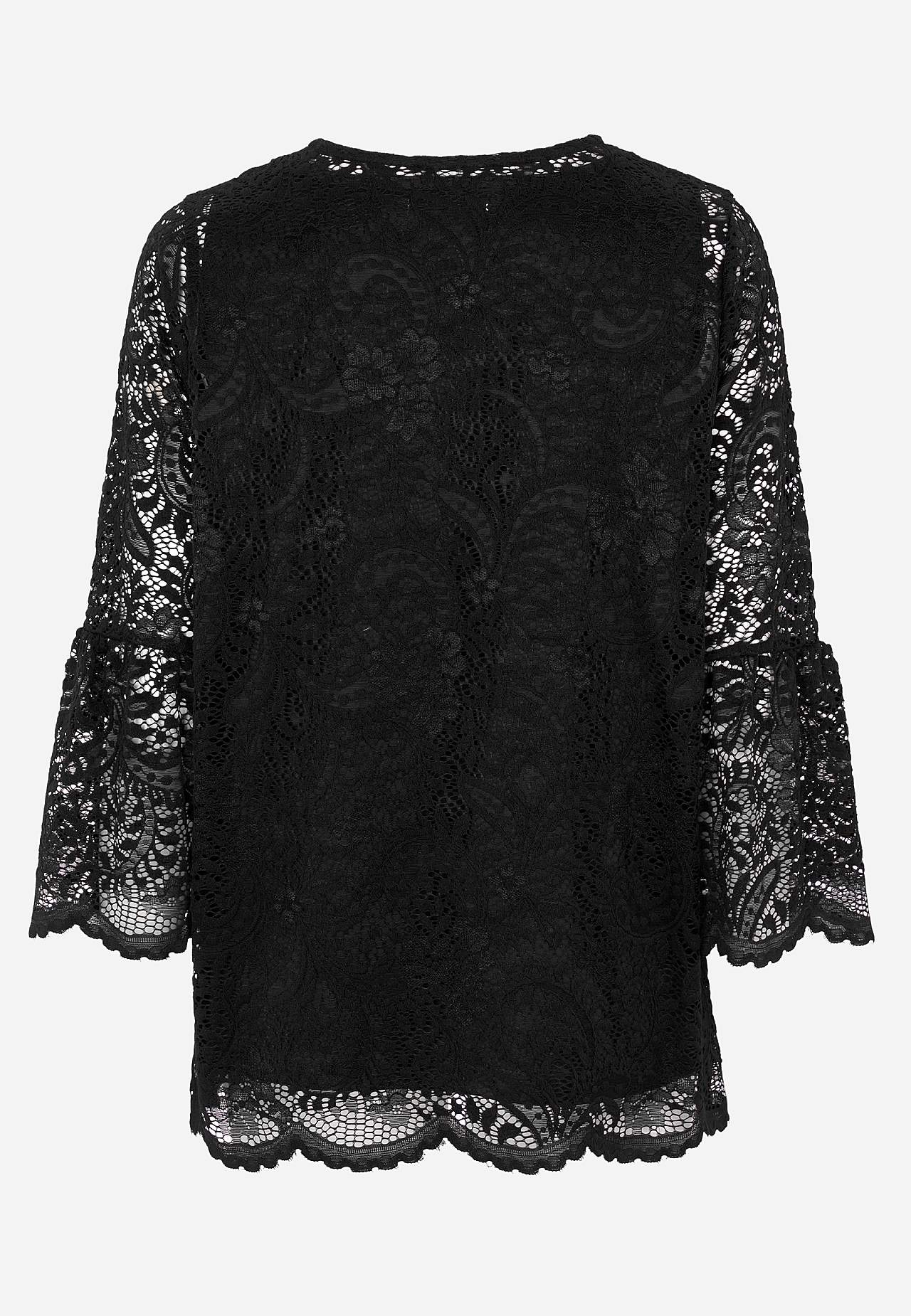 Lace top with bell sleeve