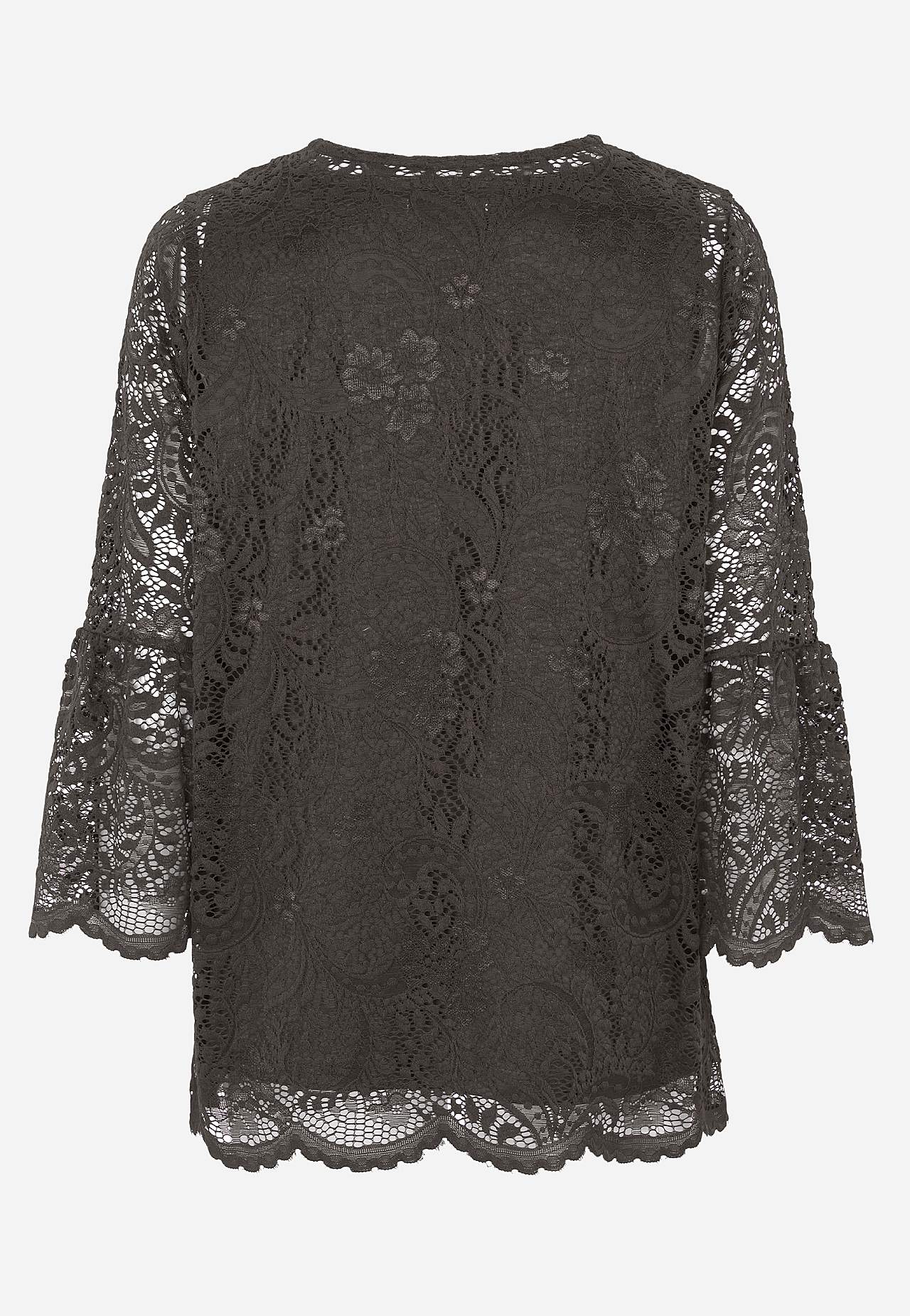 Lace top with bell sleeve