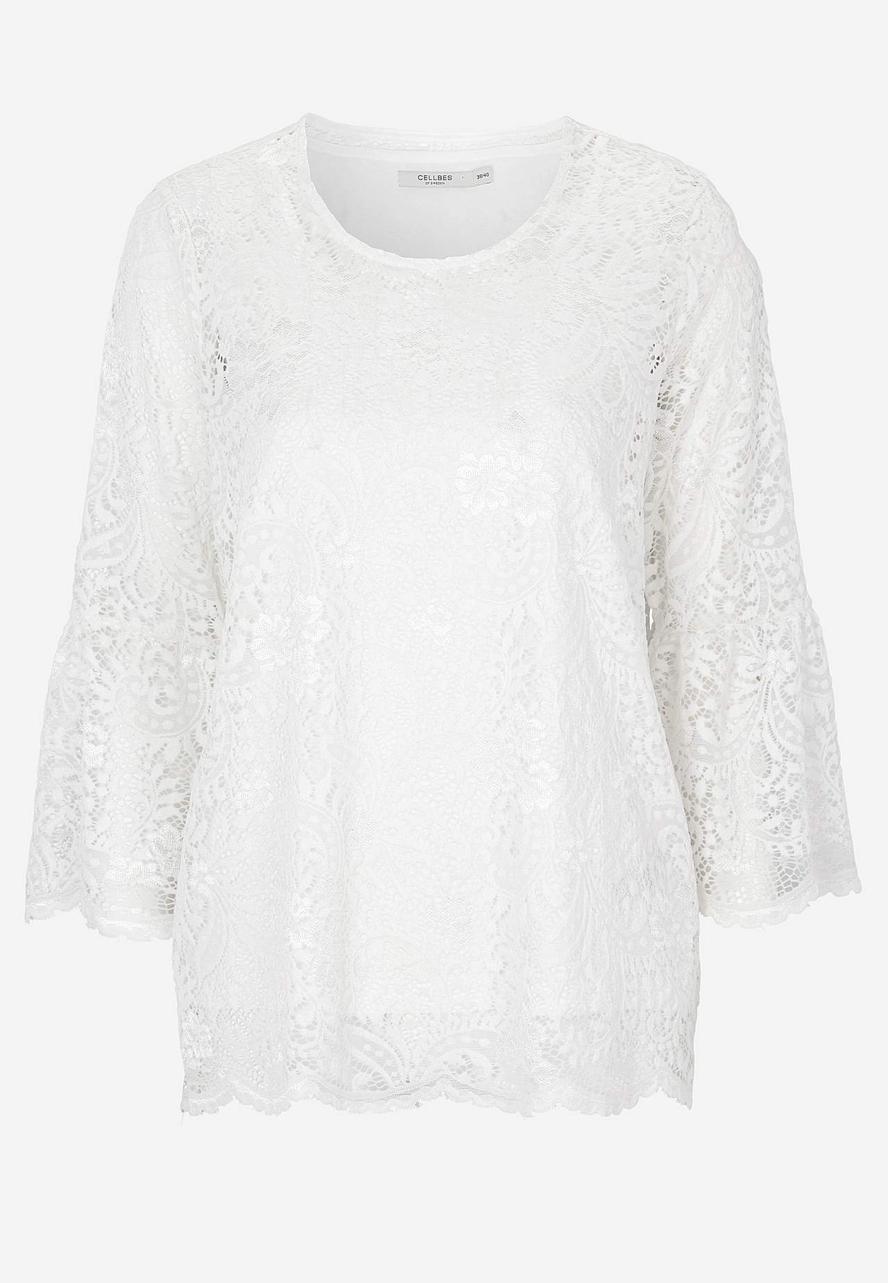 Lace top with bell sleeve