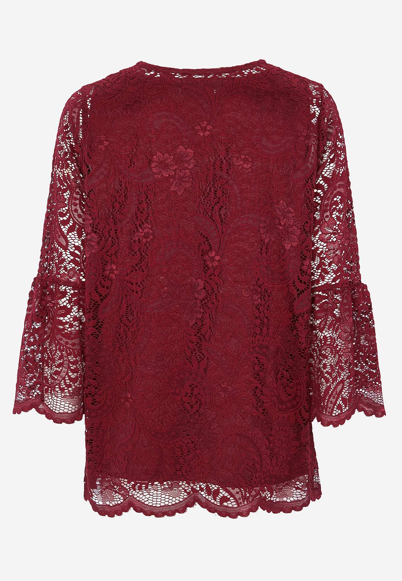 Lace top with bell sleeve